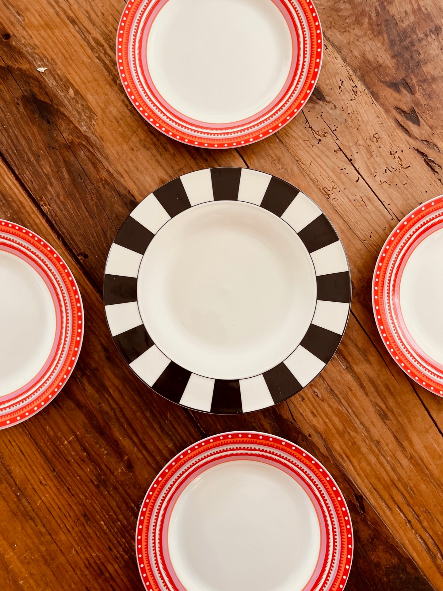 Colourful Dinner and Side Plate Set of 12