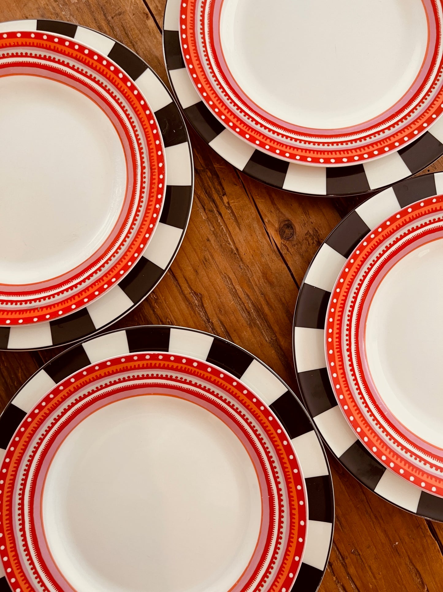 Colourful Dinner and Side Plate Set of 12