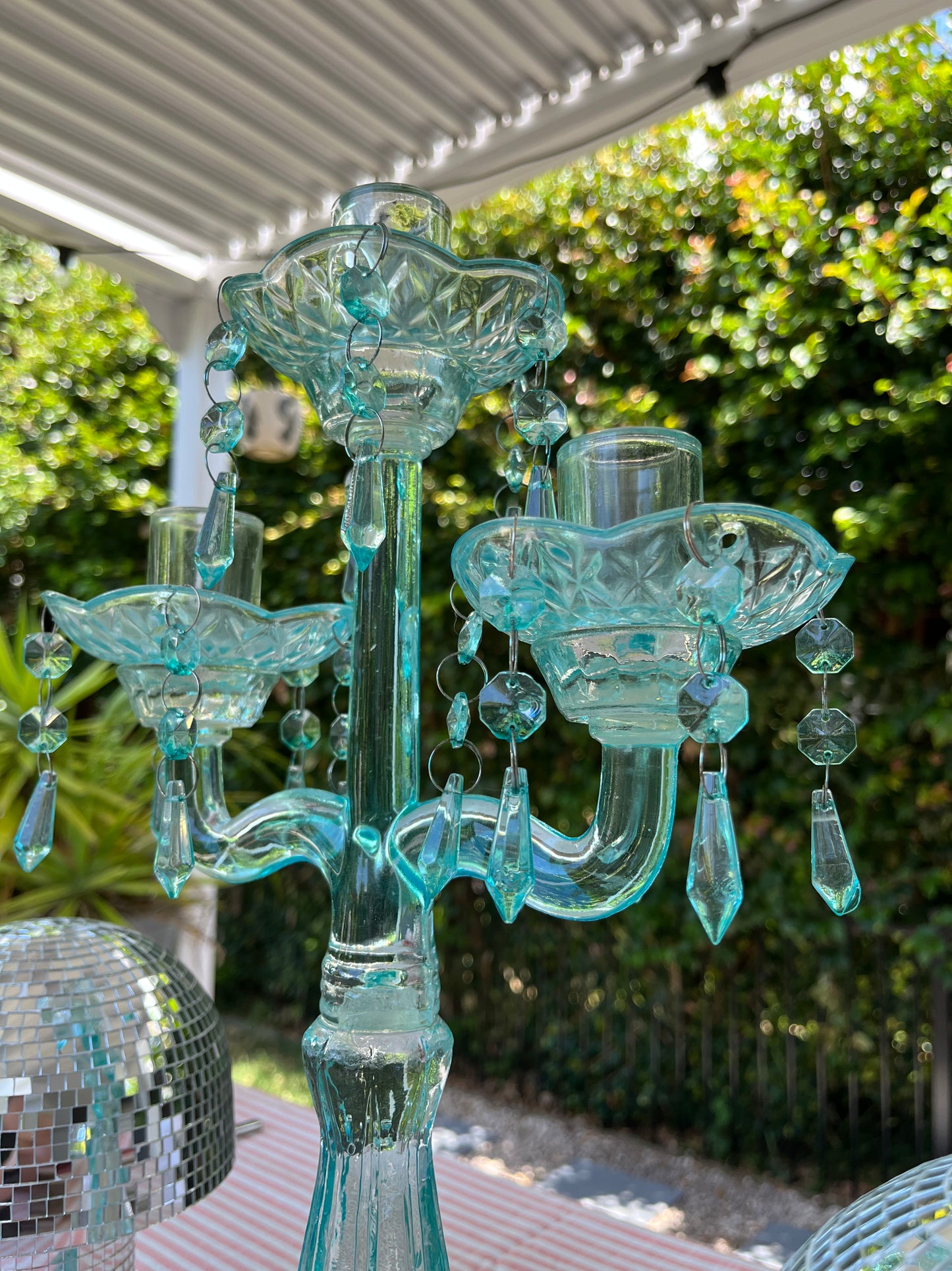 Beautiful Glass Candelabra