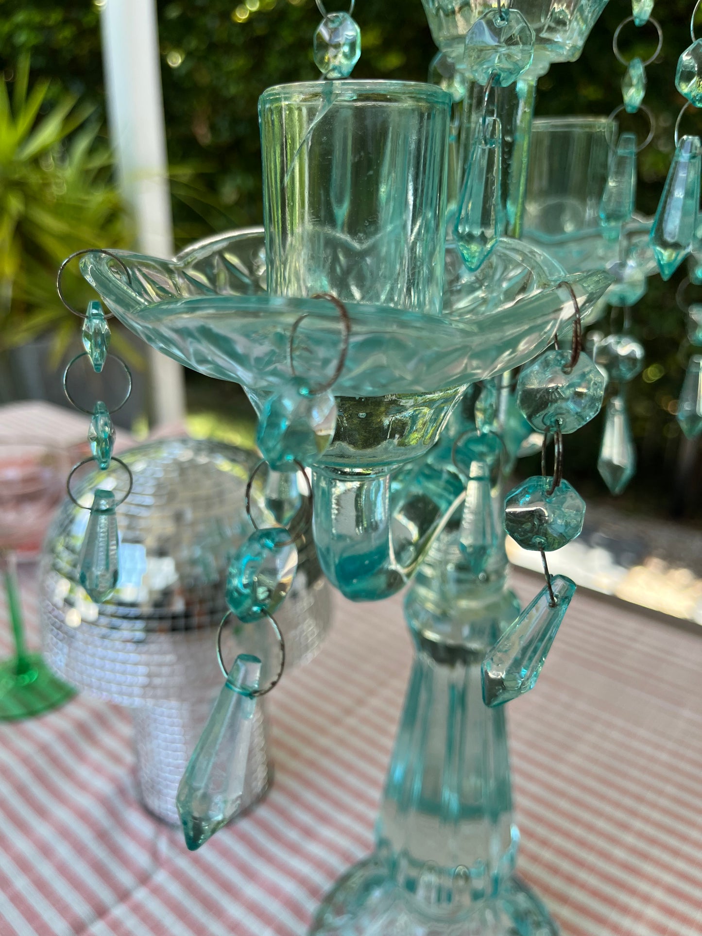 Beautiful Glass Candelabra