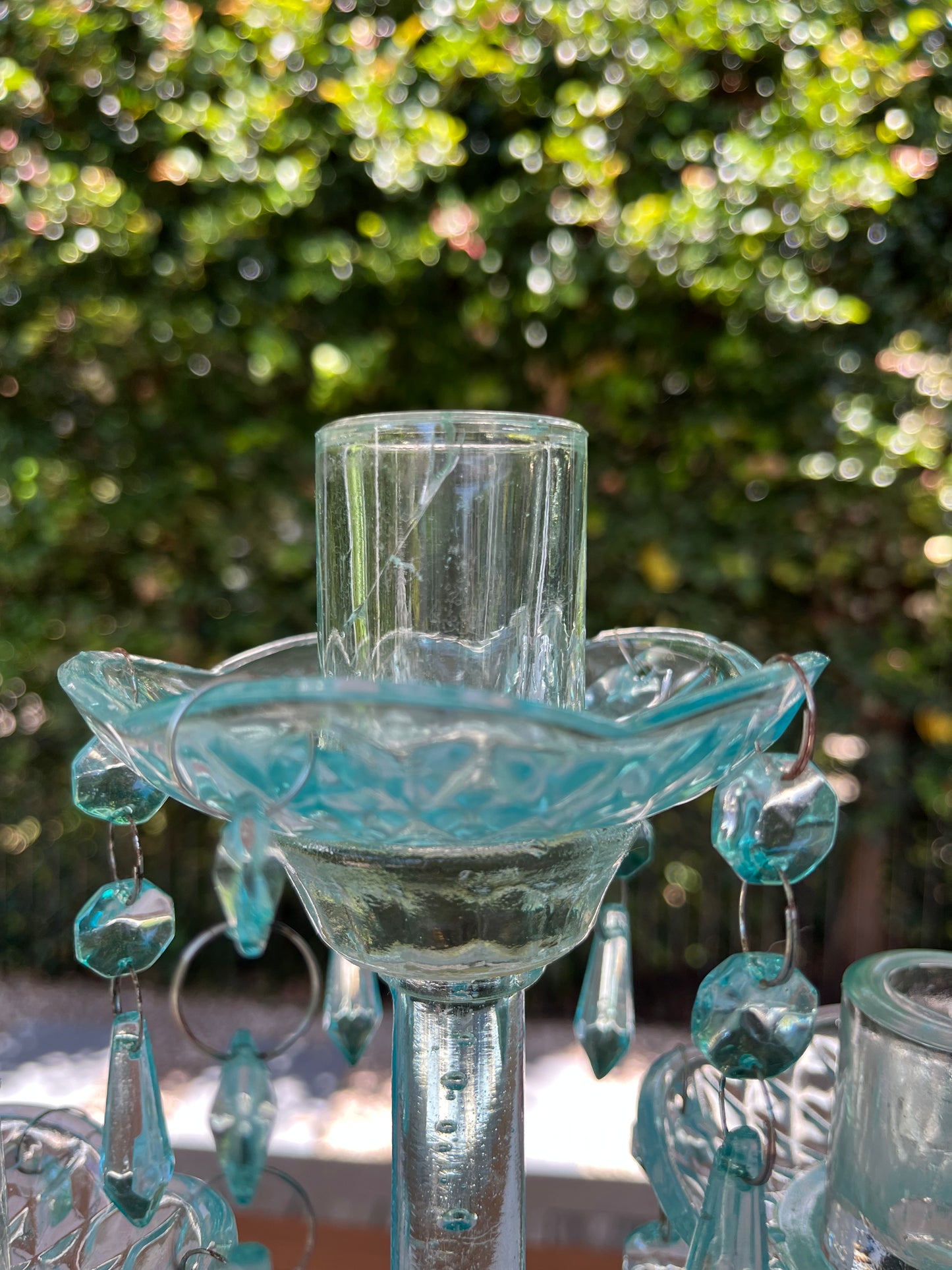 Beautiful Glass Candelabra