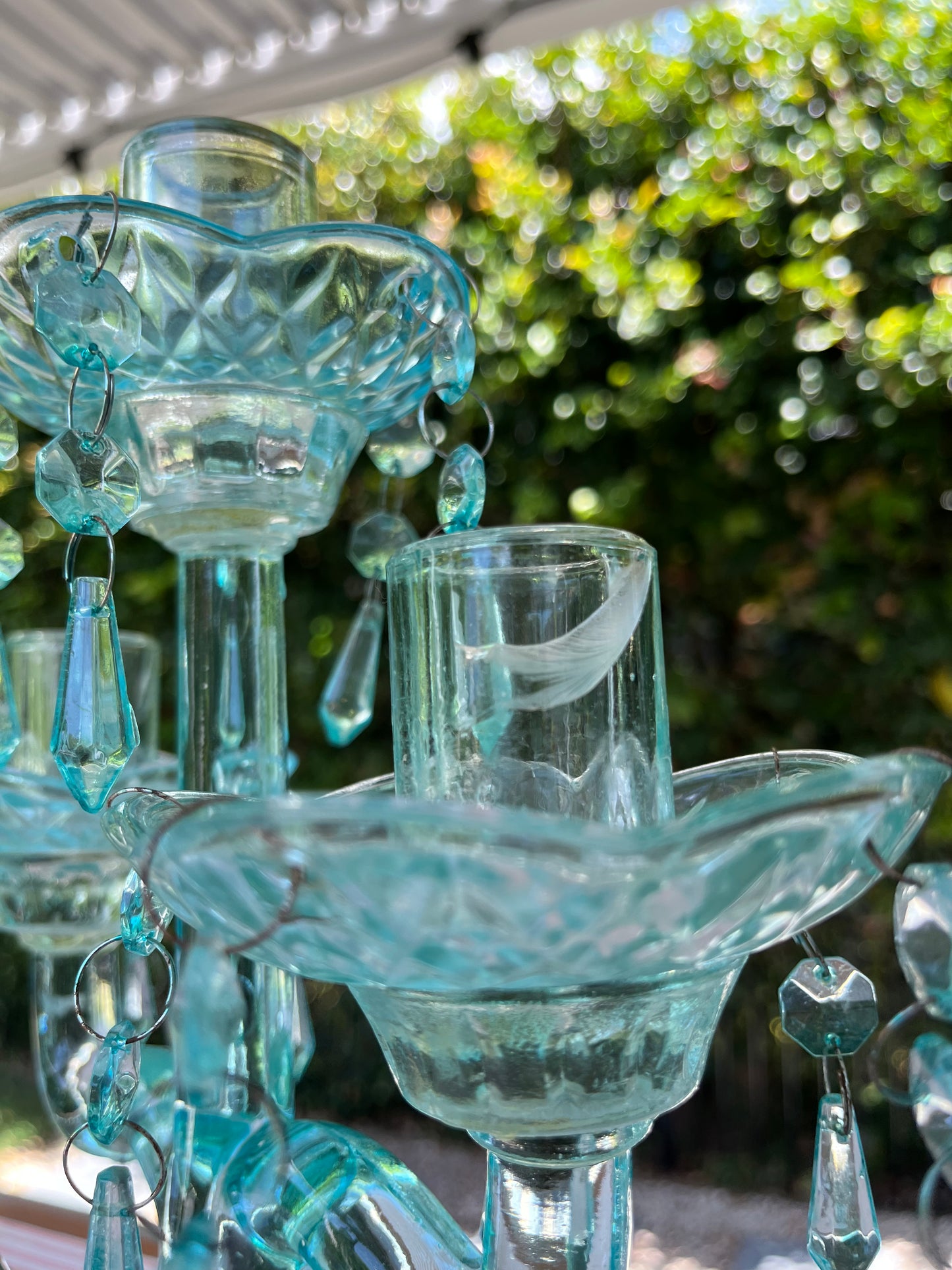 Beautiful Glass Candelabra