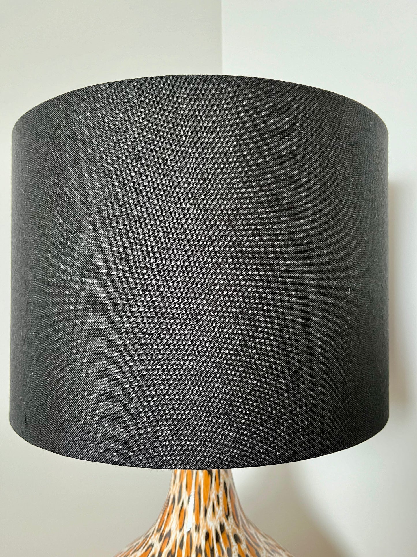 Lovely Le Forge Leopard Print Table Lamp