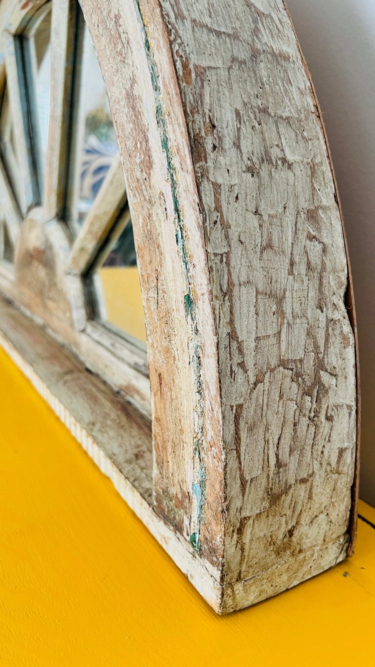 Antique Wooden Mirror Arch