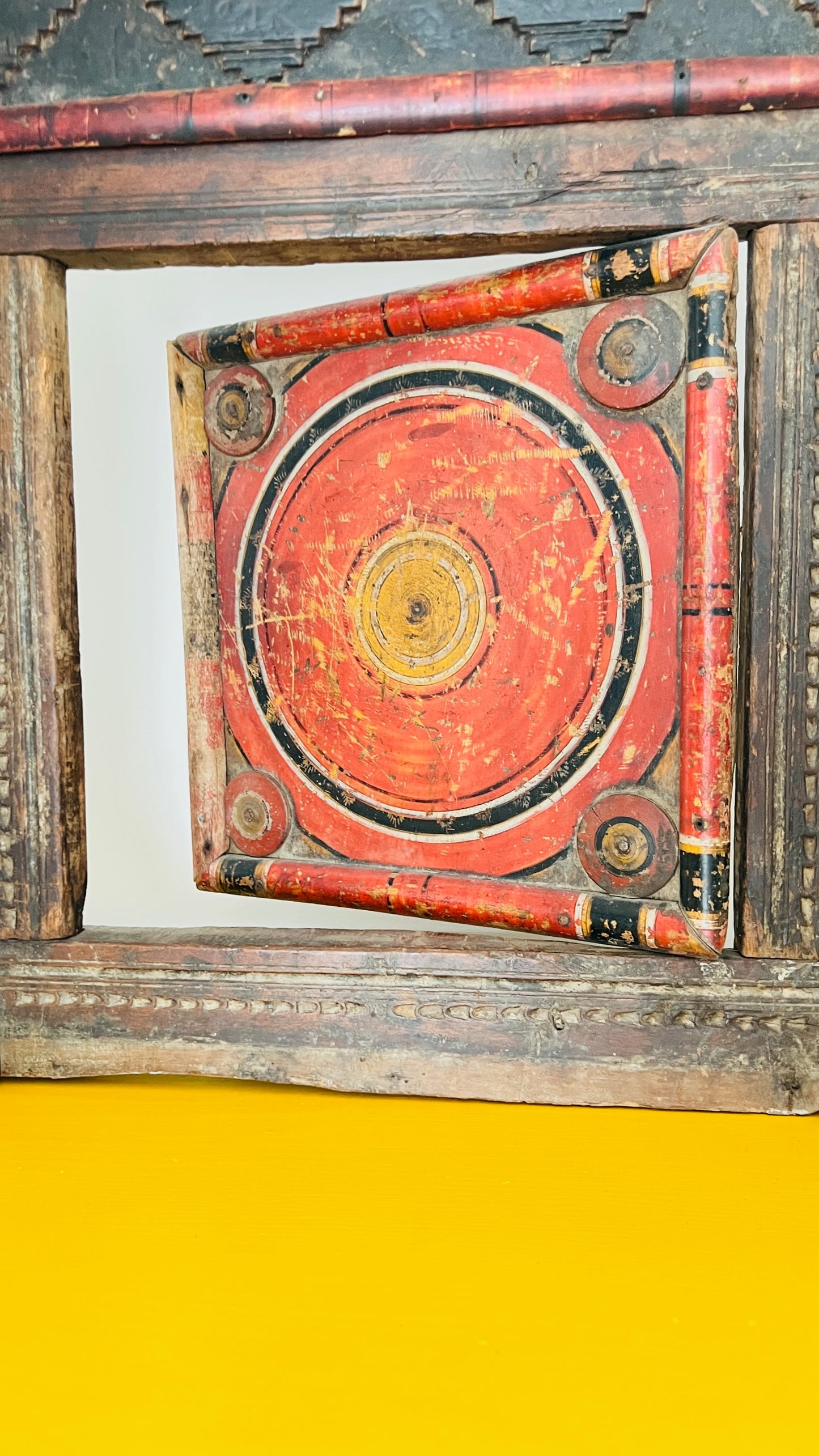 Rustic Wooden Window ( with circular design )