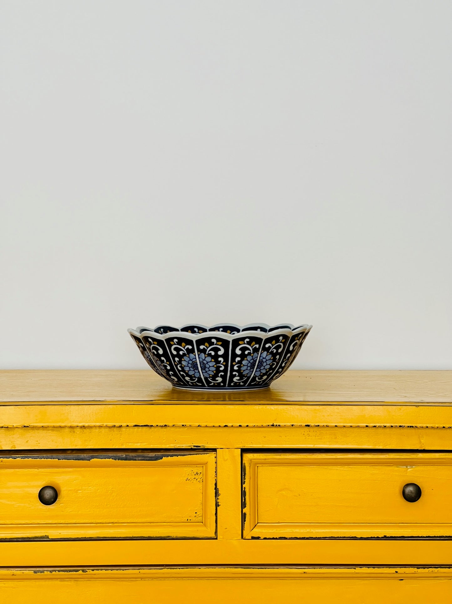 Beautiful Bowl with Scalloped Edges
