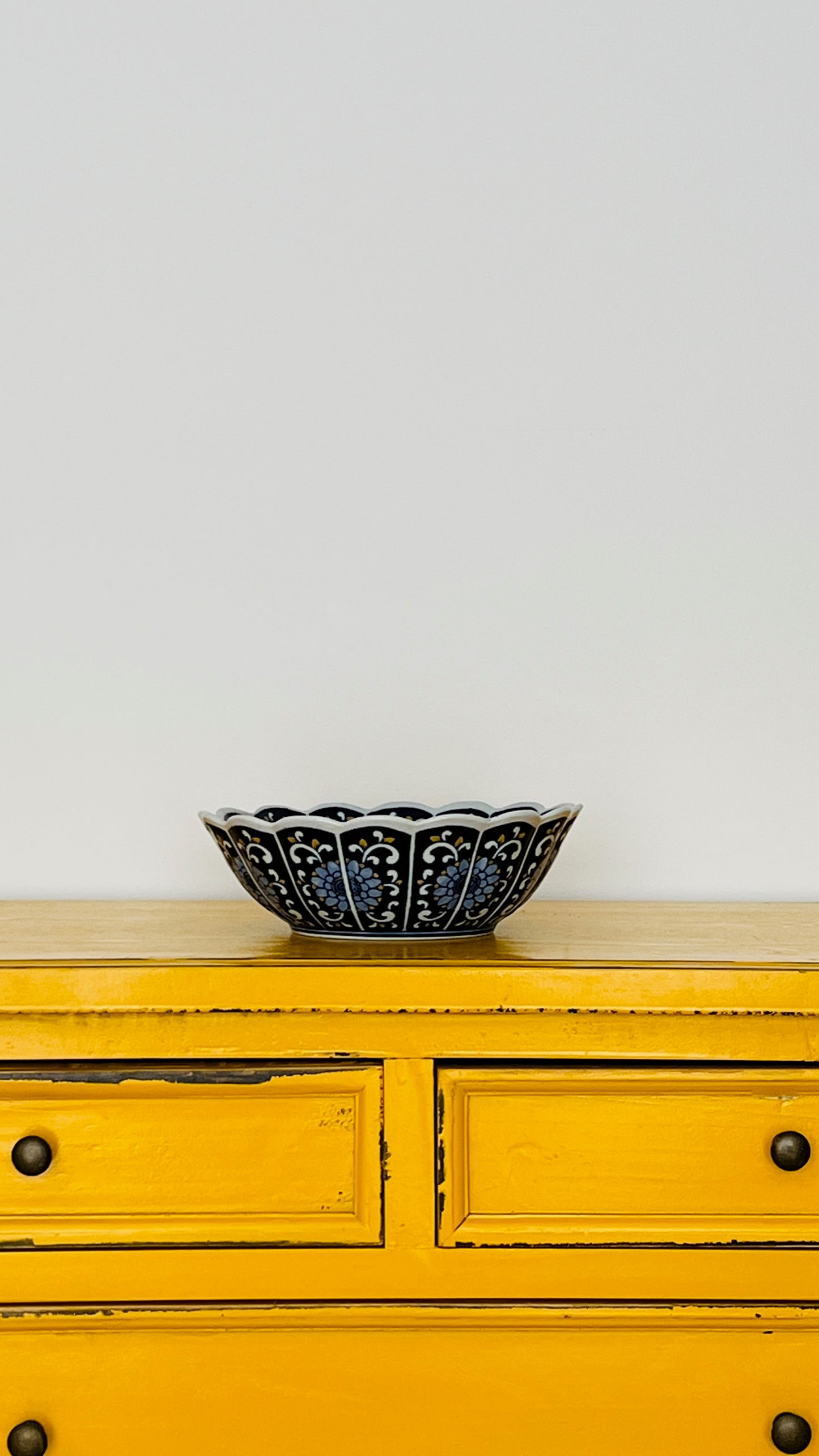 Beautiful Bowl with Scalloped Edges