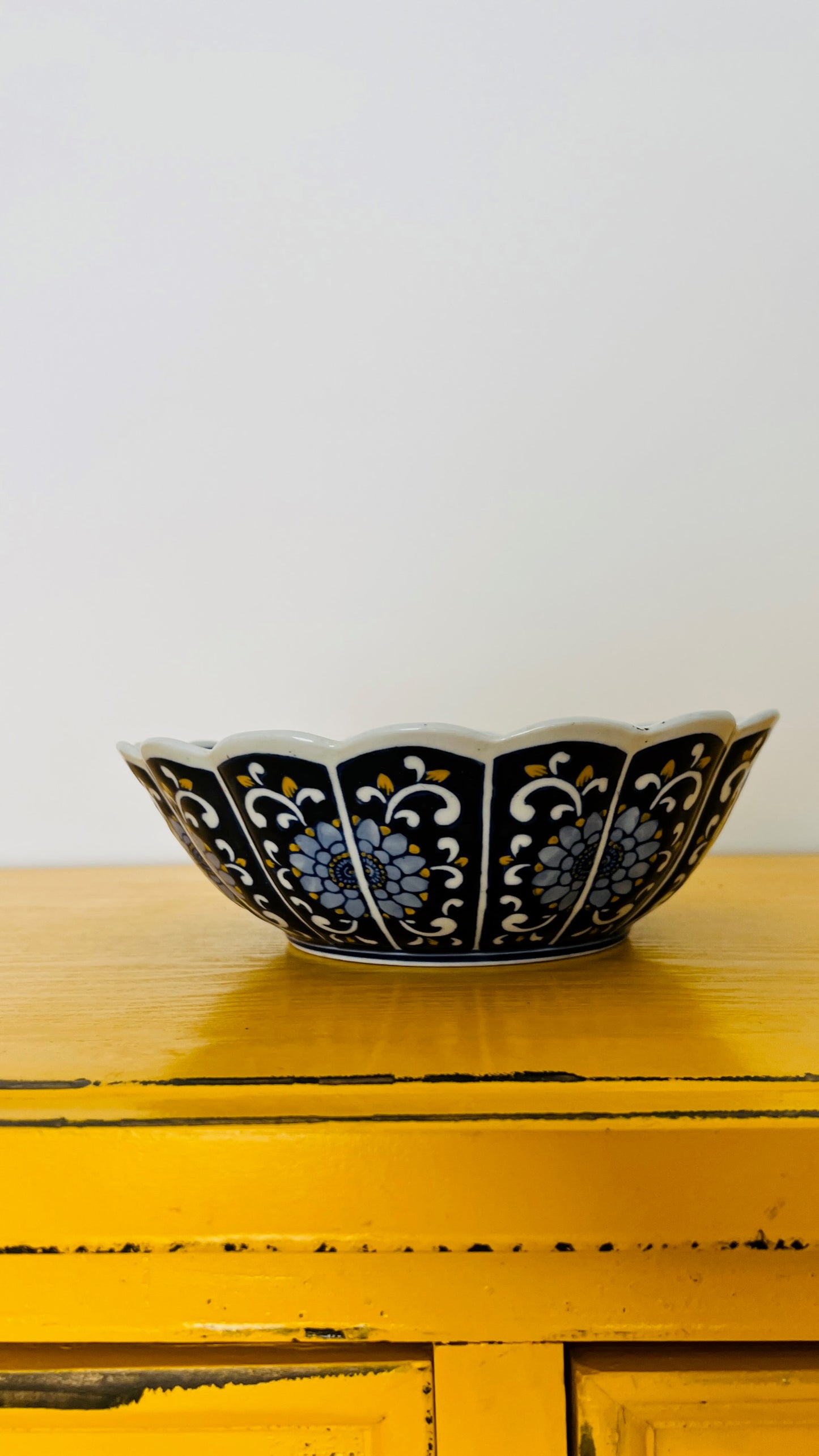 Beautiful Bowl with Scalloped Edges