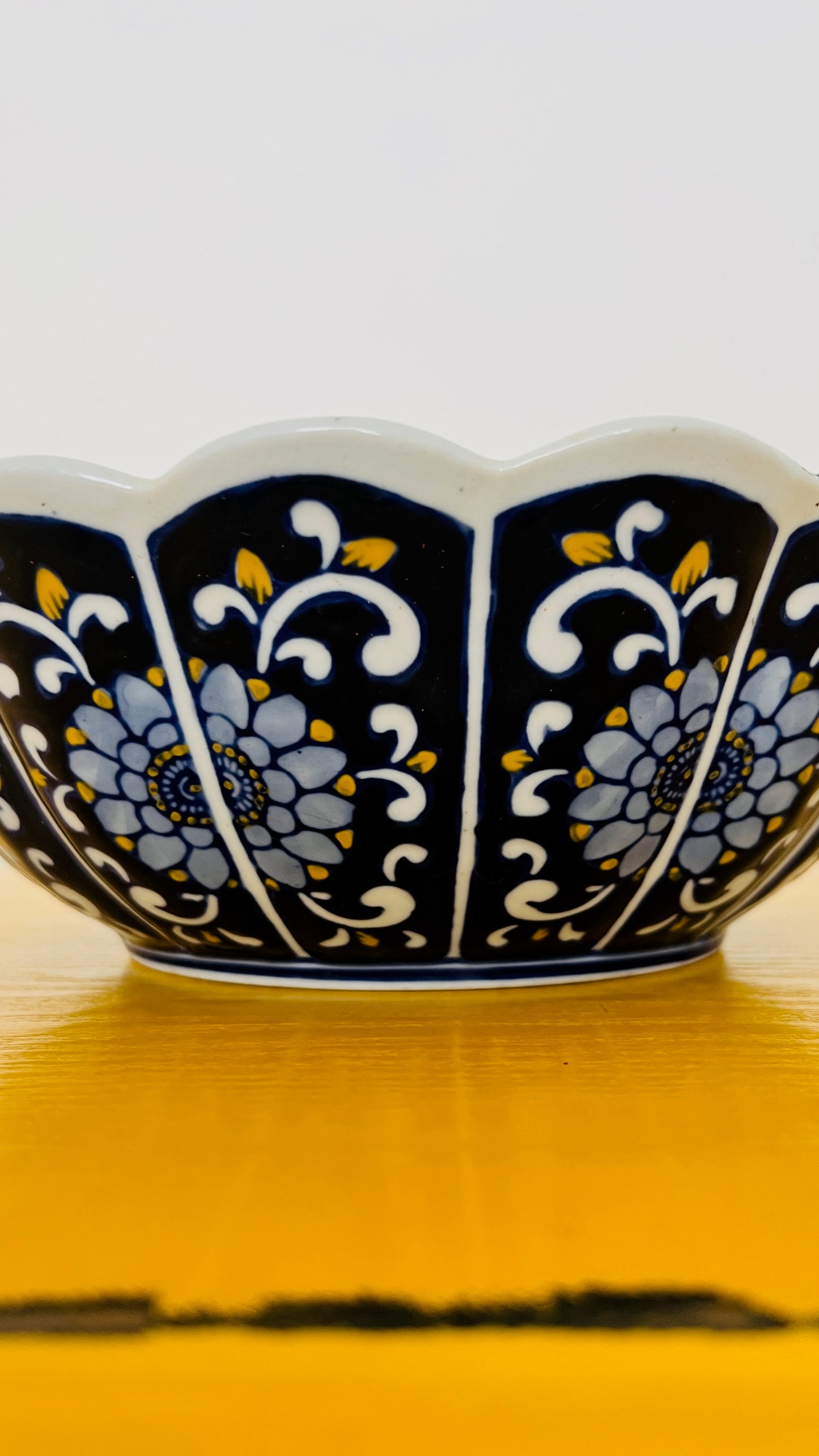 Beautiful Bowl with Scalloped Edges