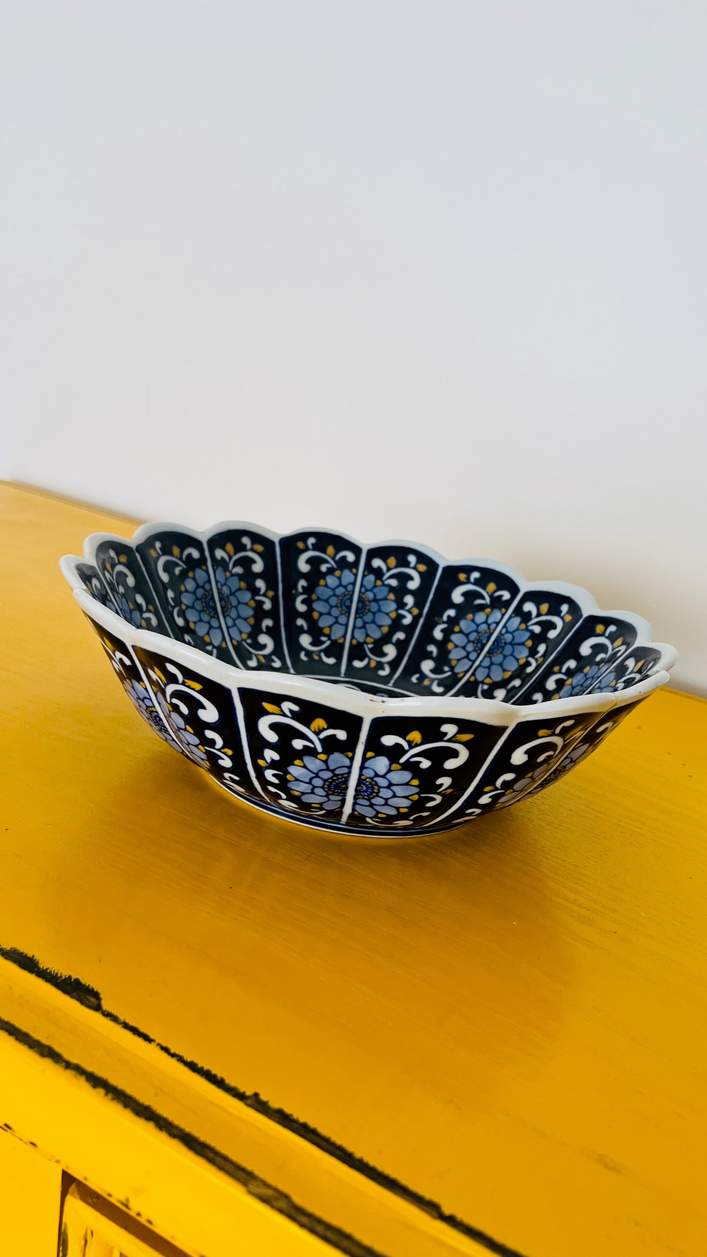 Beautiful Bowl with Scalloped Edges