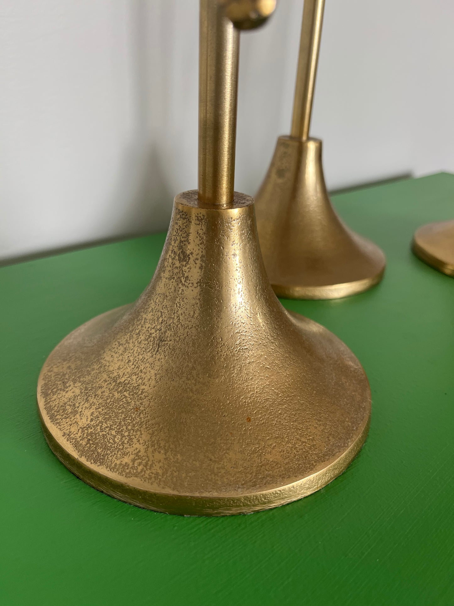 Gorgeous Gold Metal Parrot Candle Holders