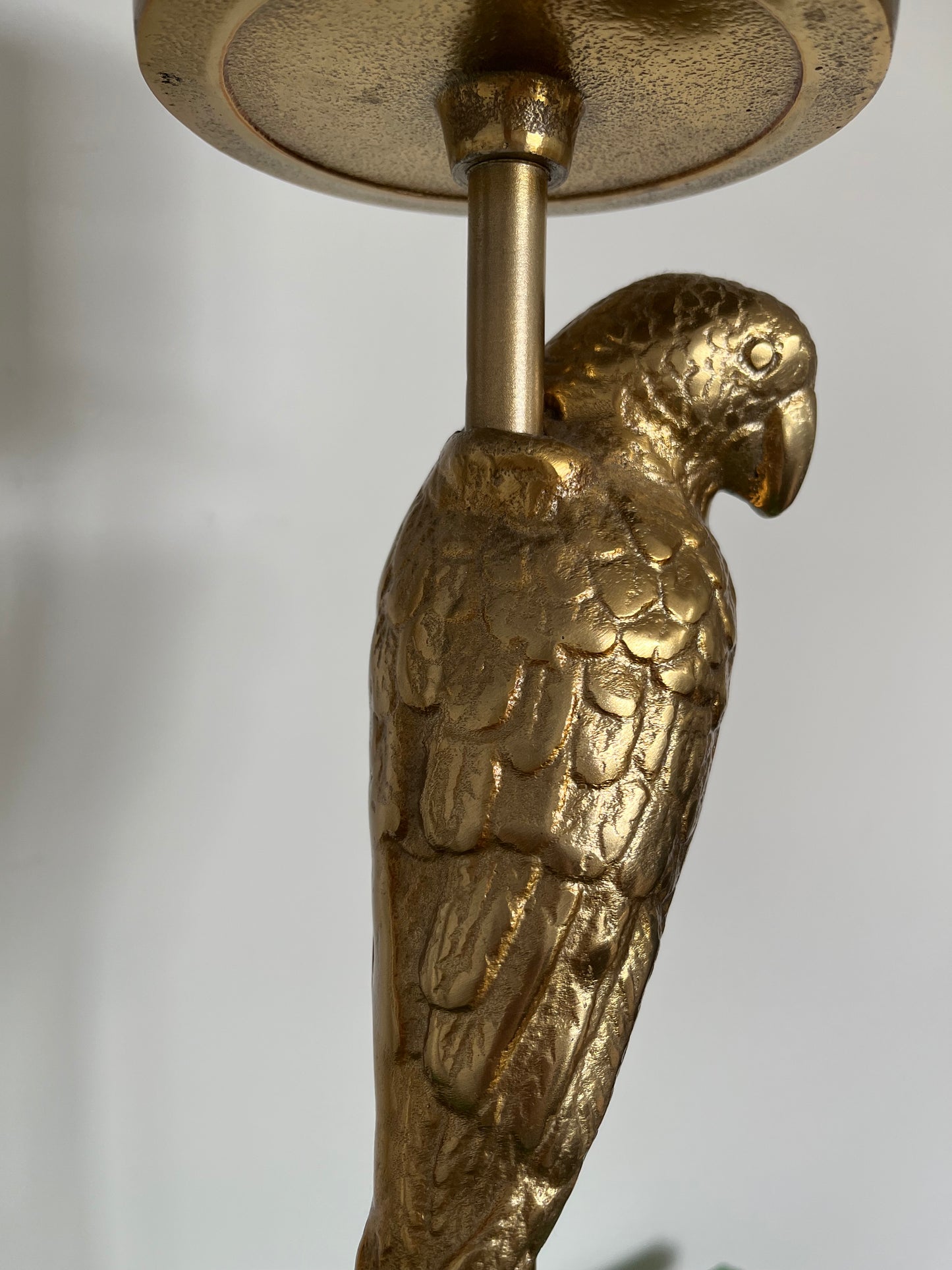 Gorgeous Gold Metal Parrot Candle Holders
