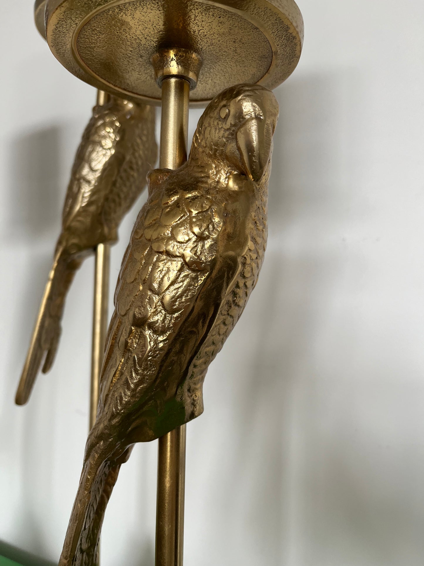 Gorgeous Gold Metal Parrot Candle Holders
