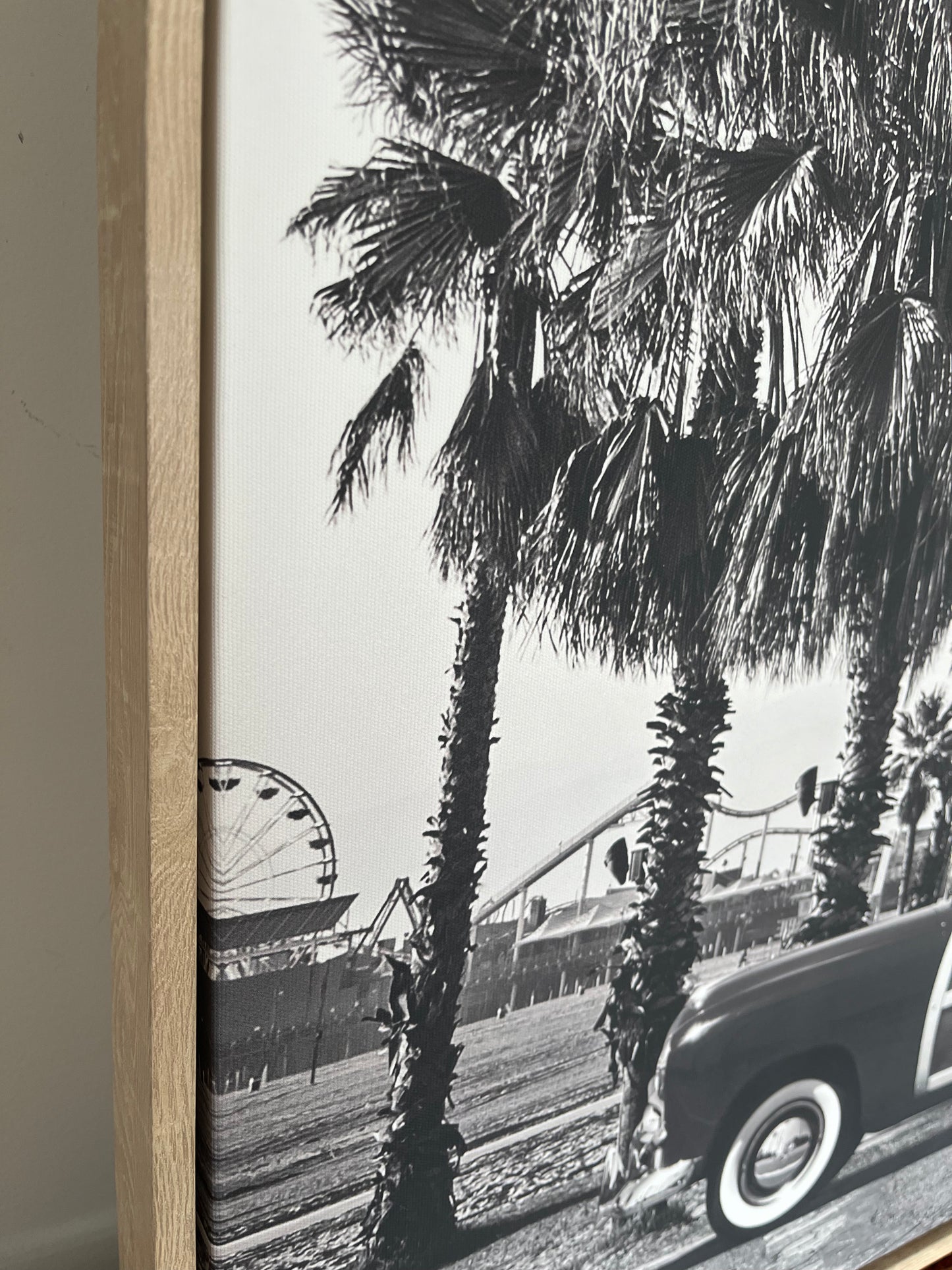 Framed Black and White Retro Print