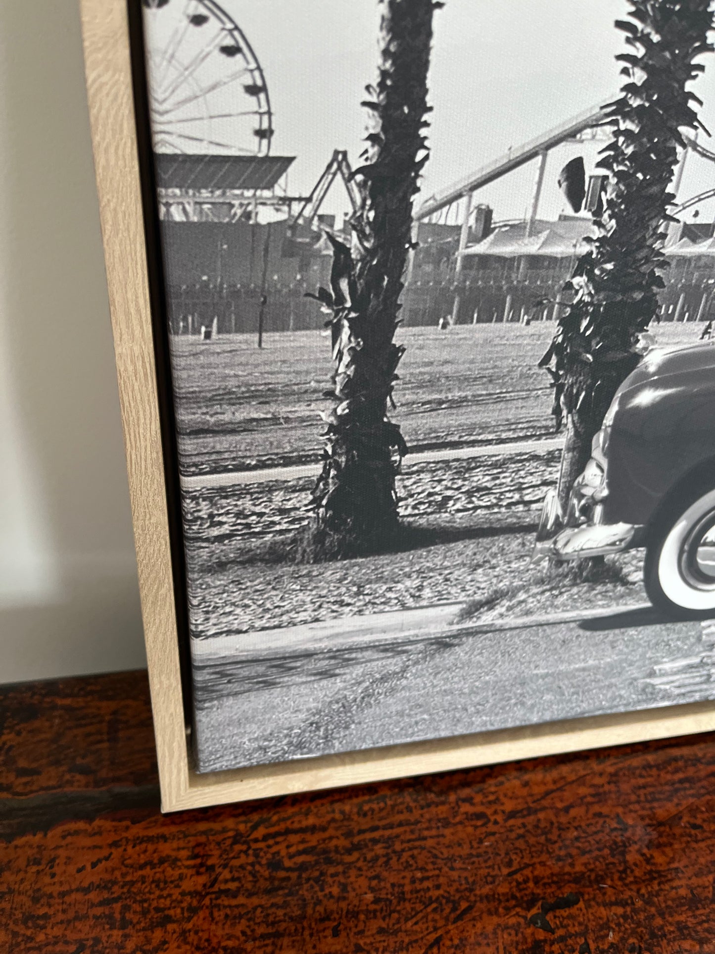 Framed Black and White Retro Print