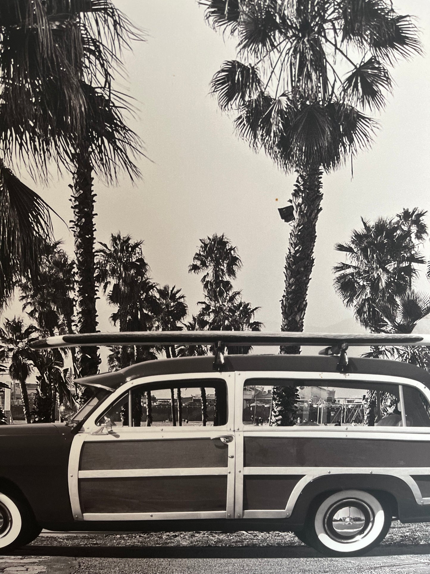 Framed Black and White Retro Print