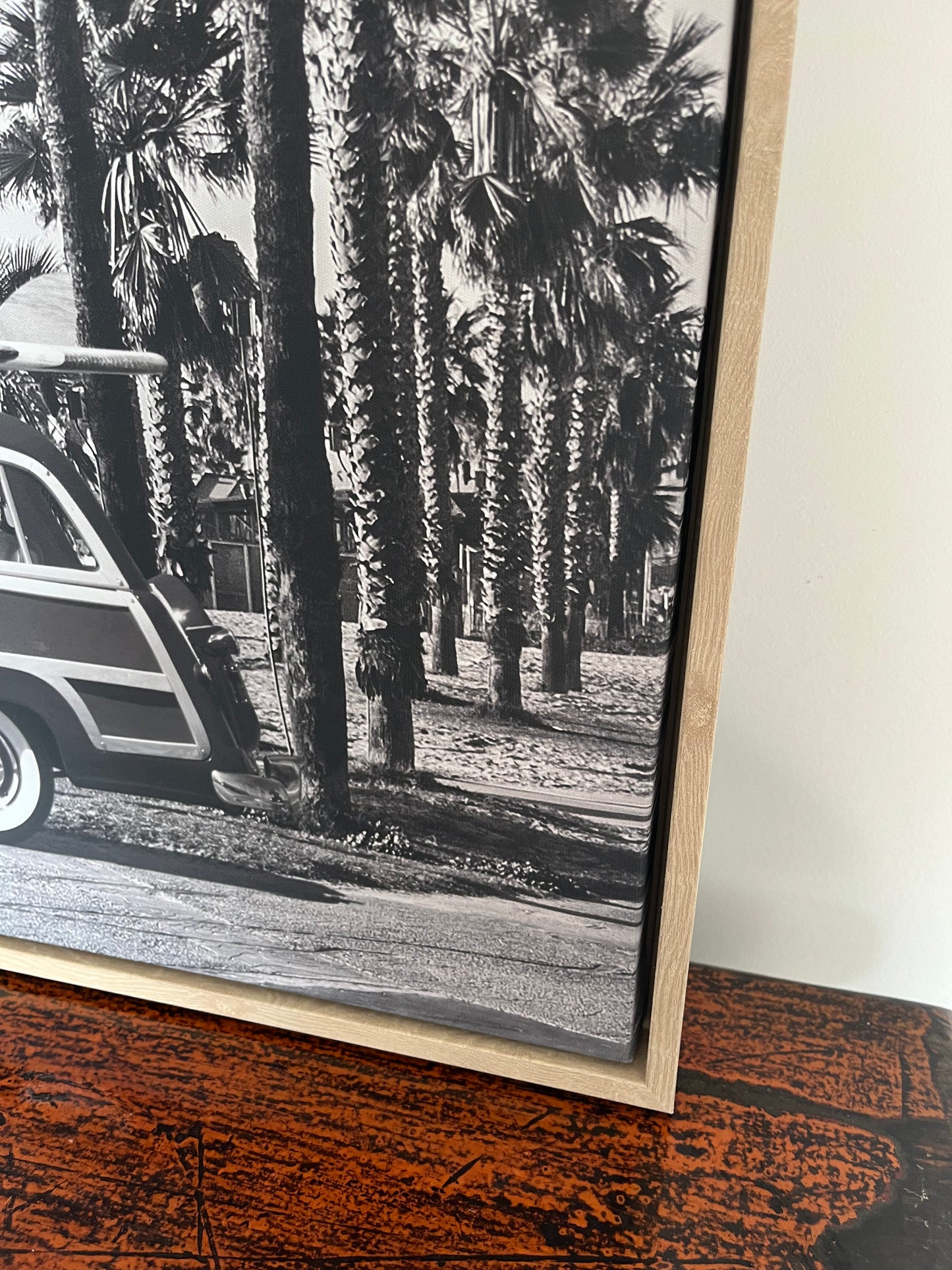 Framed Black and White Retro Print