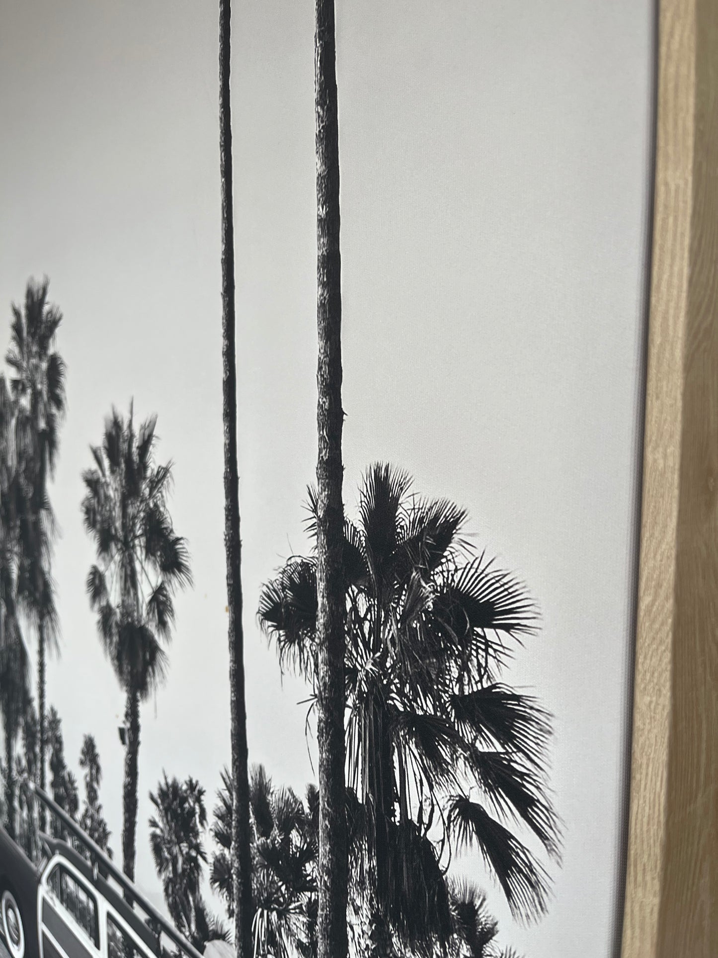 Framed Black and White Retro Print