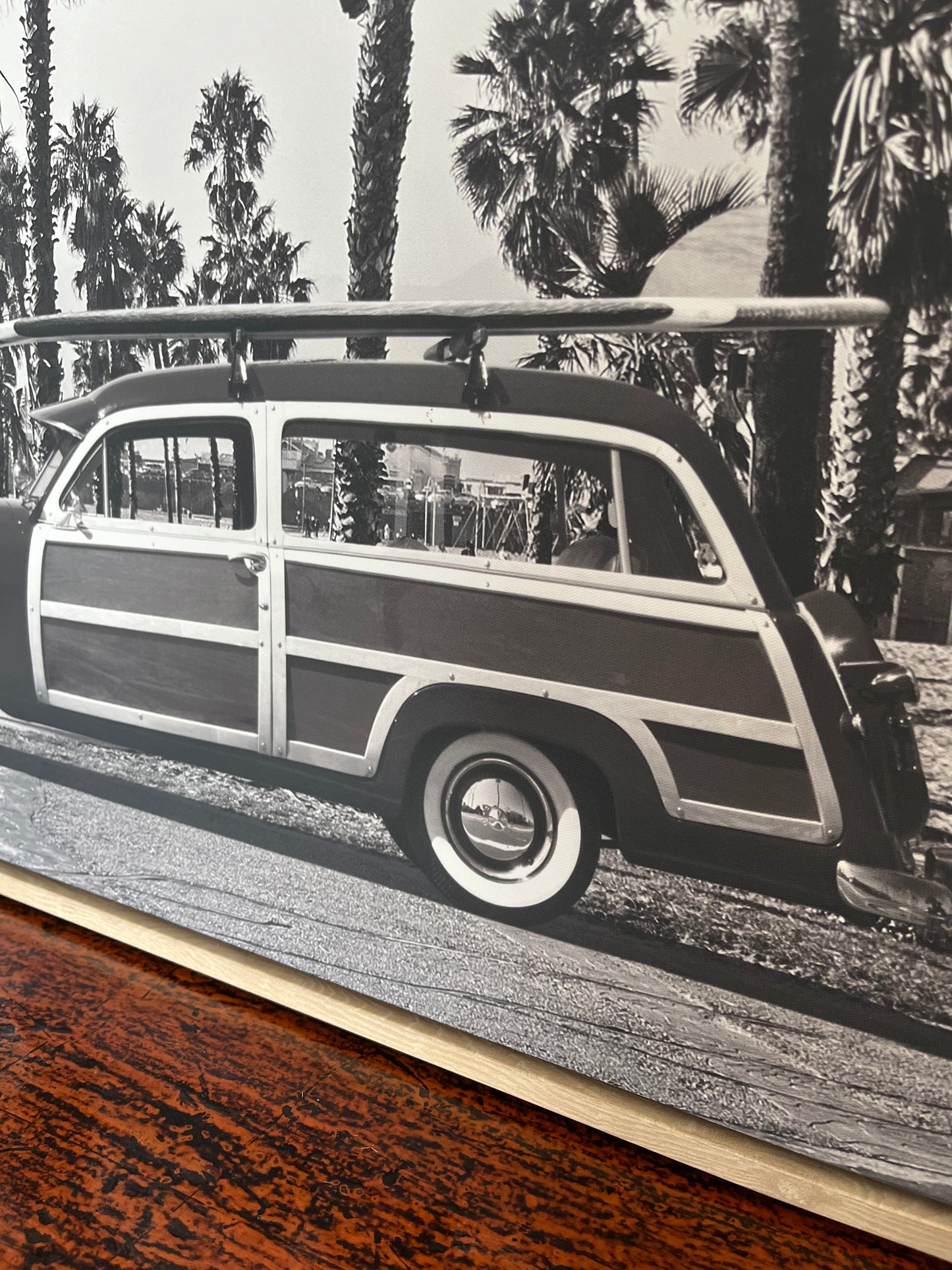 Framed Black and White Retro Print