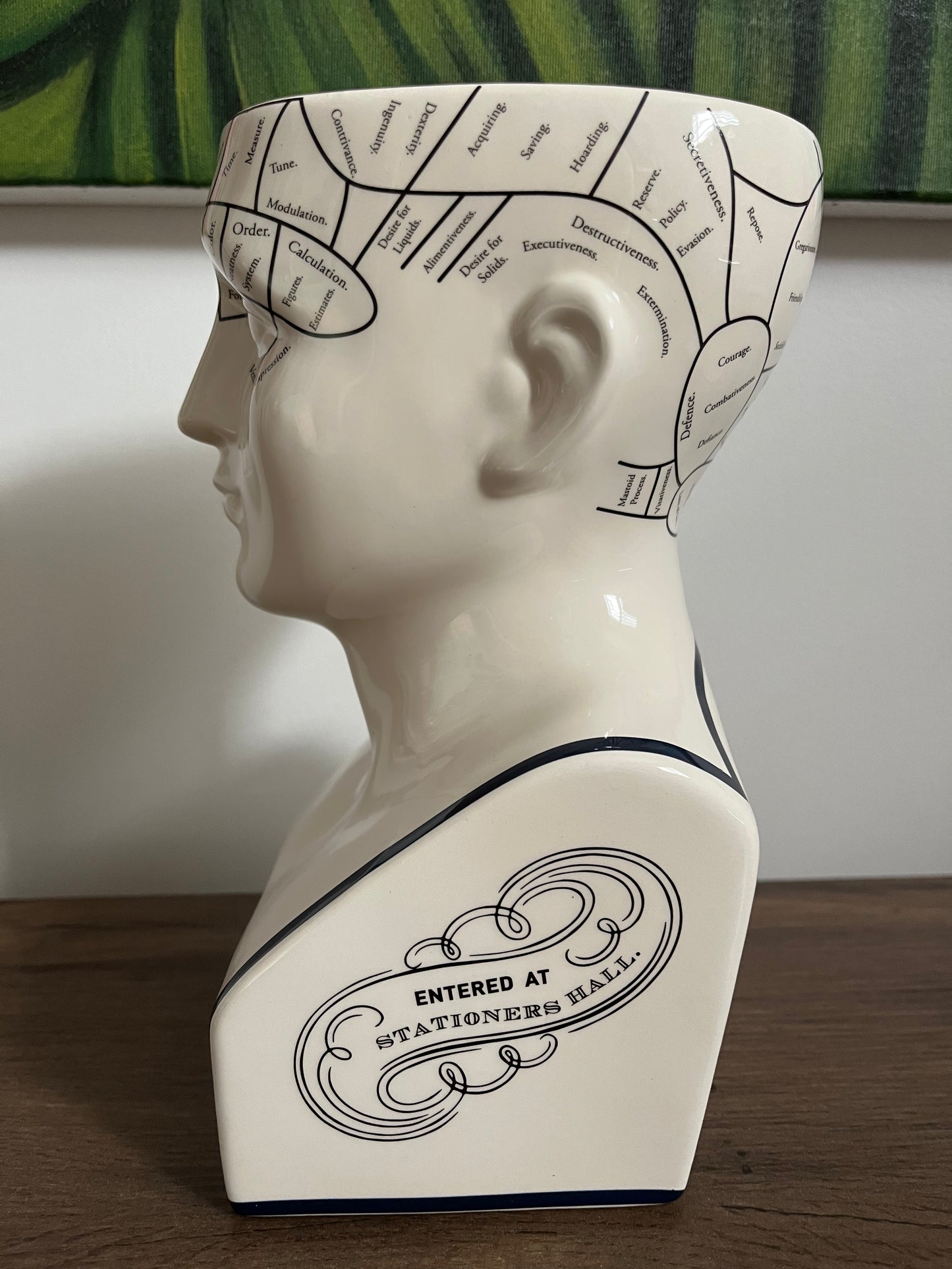 DOIY Phrenology Porcelain Mind Keeper Storage Bowl