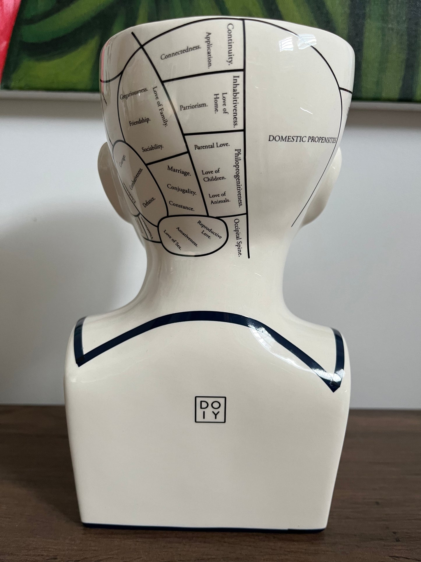 DOIY Phrenology Porcelain Mind Keeper Storage Bowl