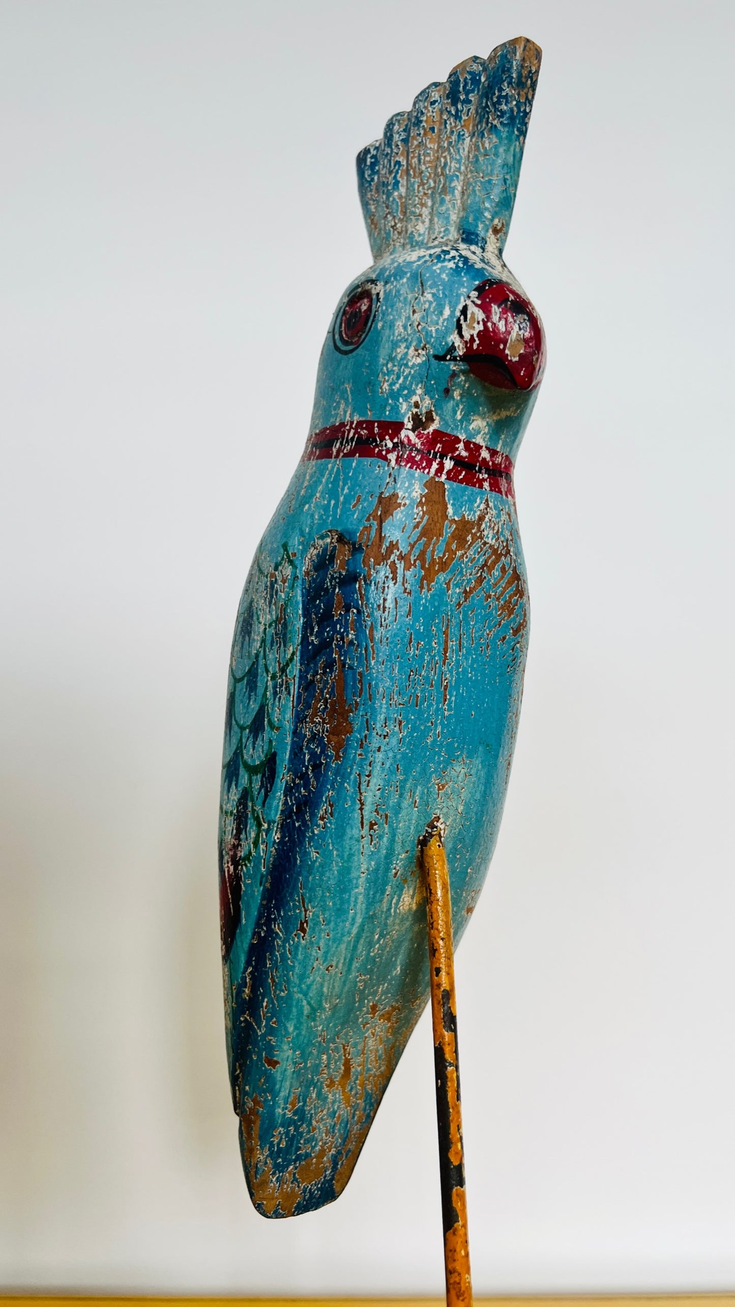 Gorgeous Wooden Bird Decor on Stand