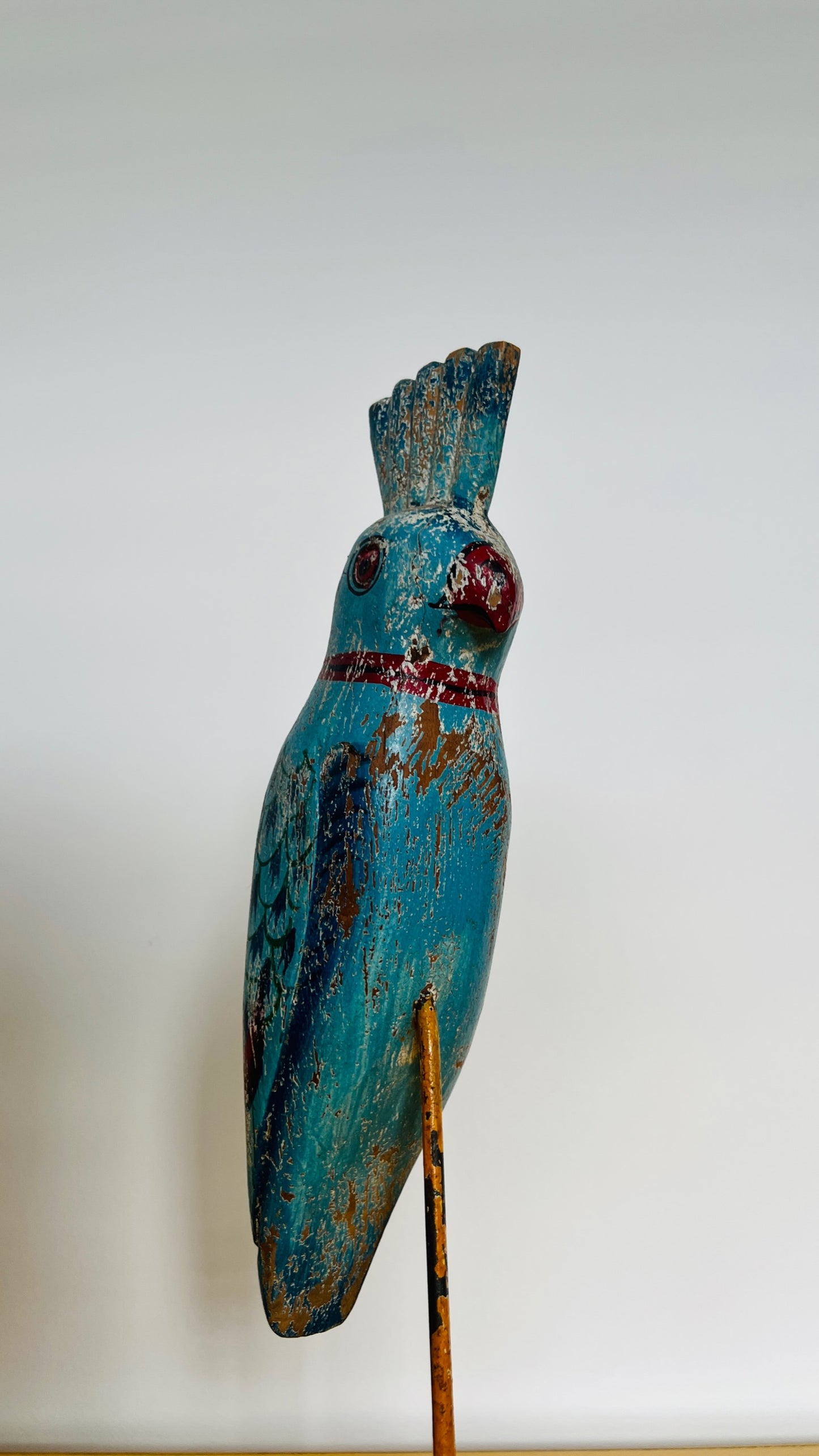 Gorgeous Wooden Bird Decor on Stand