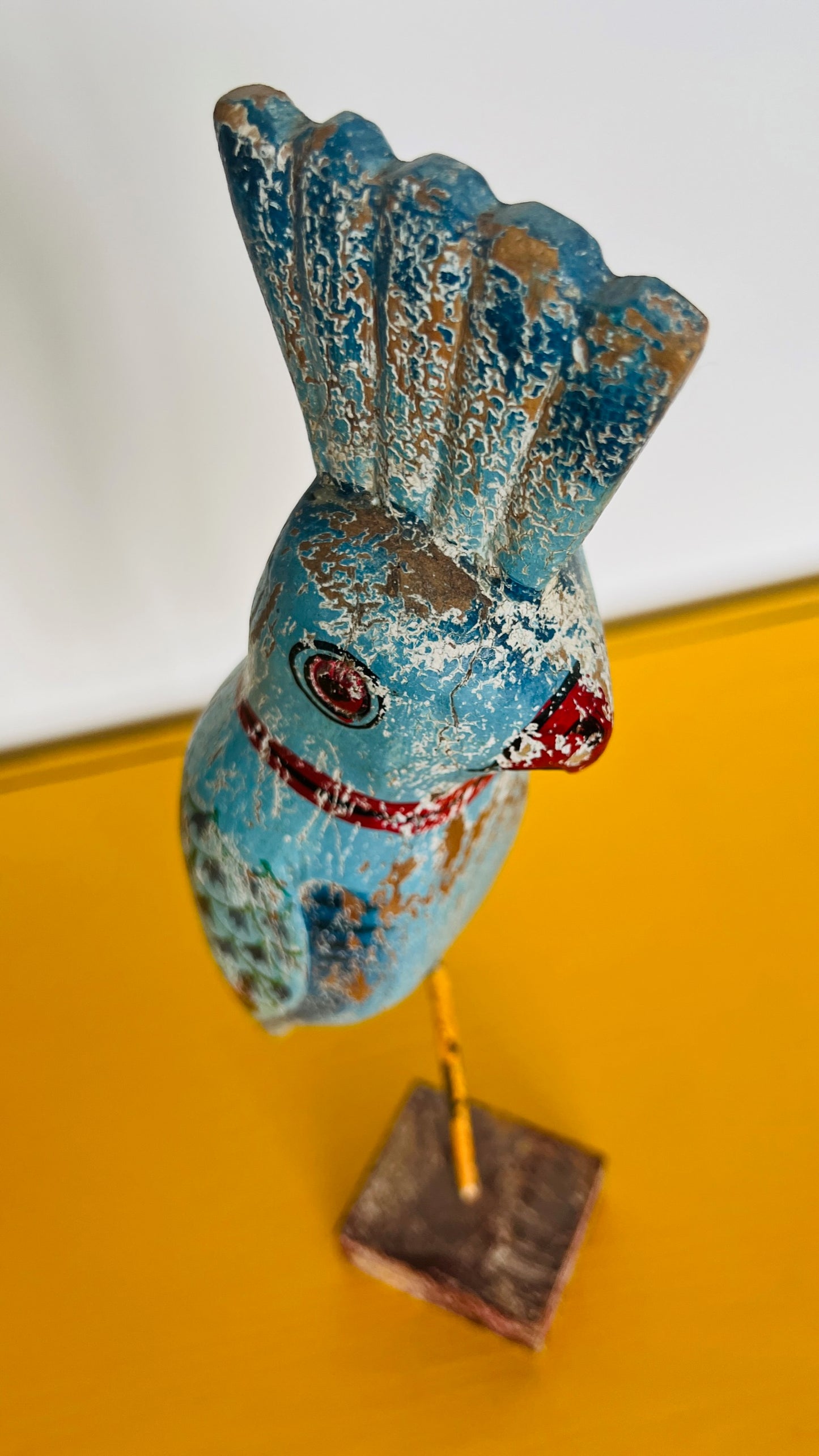 Gorgeous Wooden Bird Decor on Stand