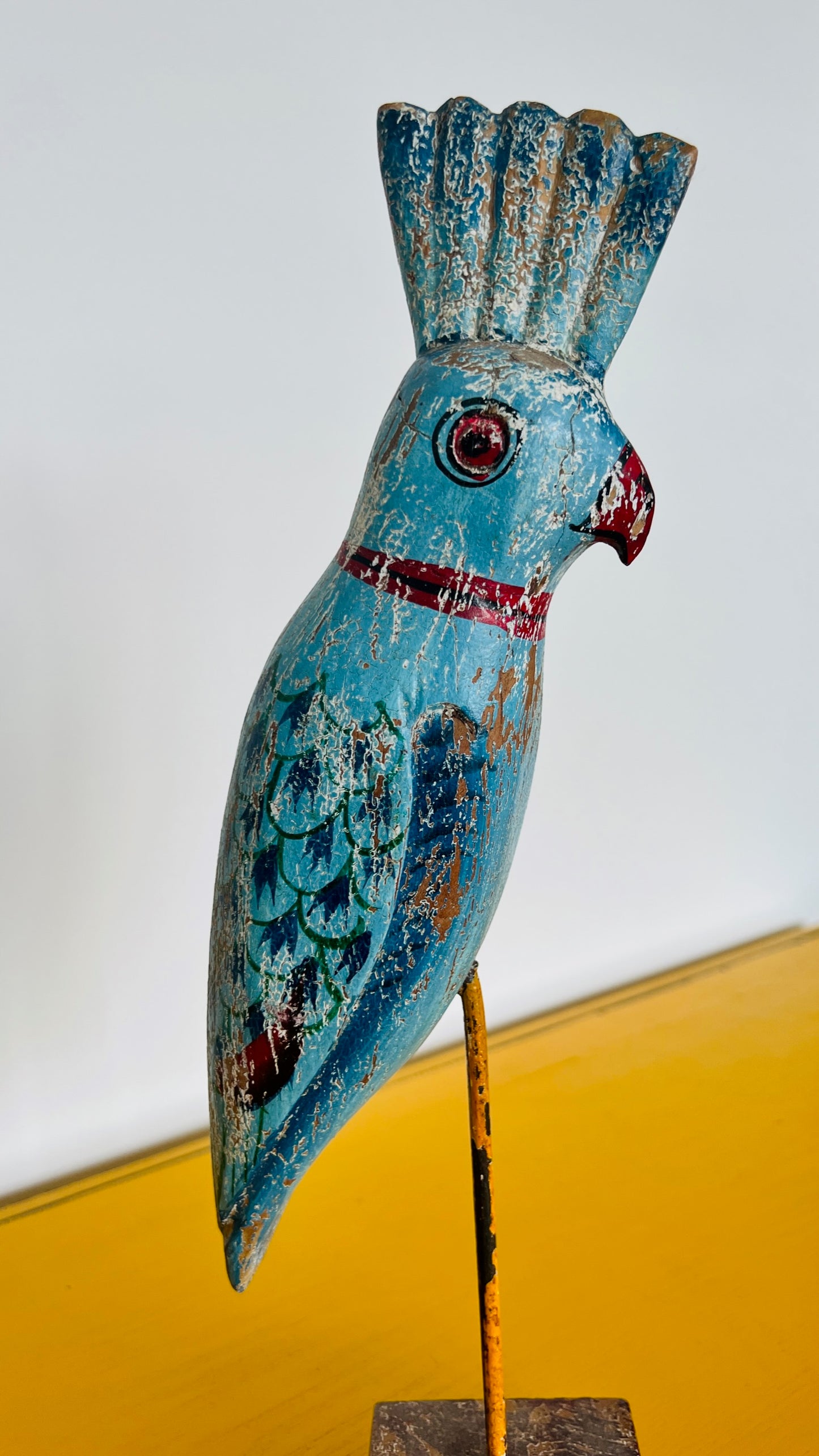 Gorgeous Wooden Bird Decor on Stand