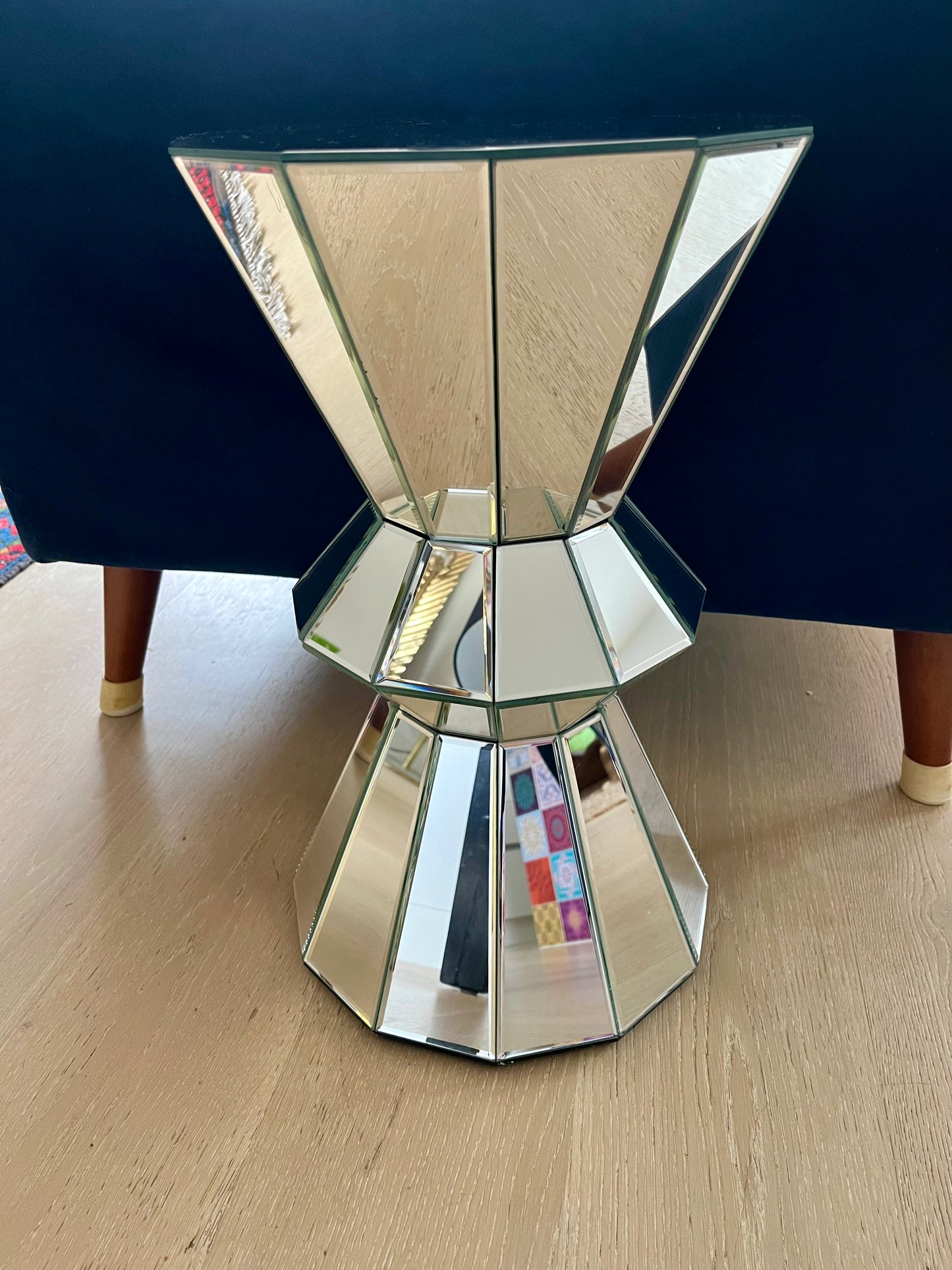 Stunning Mirrored Side Table