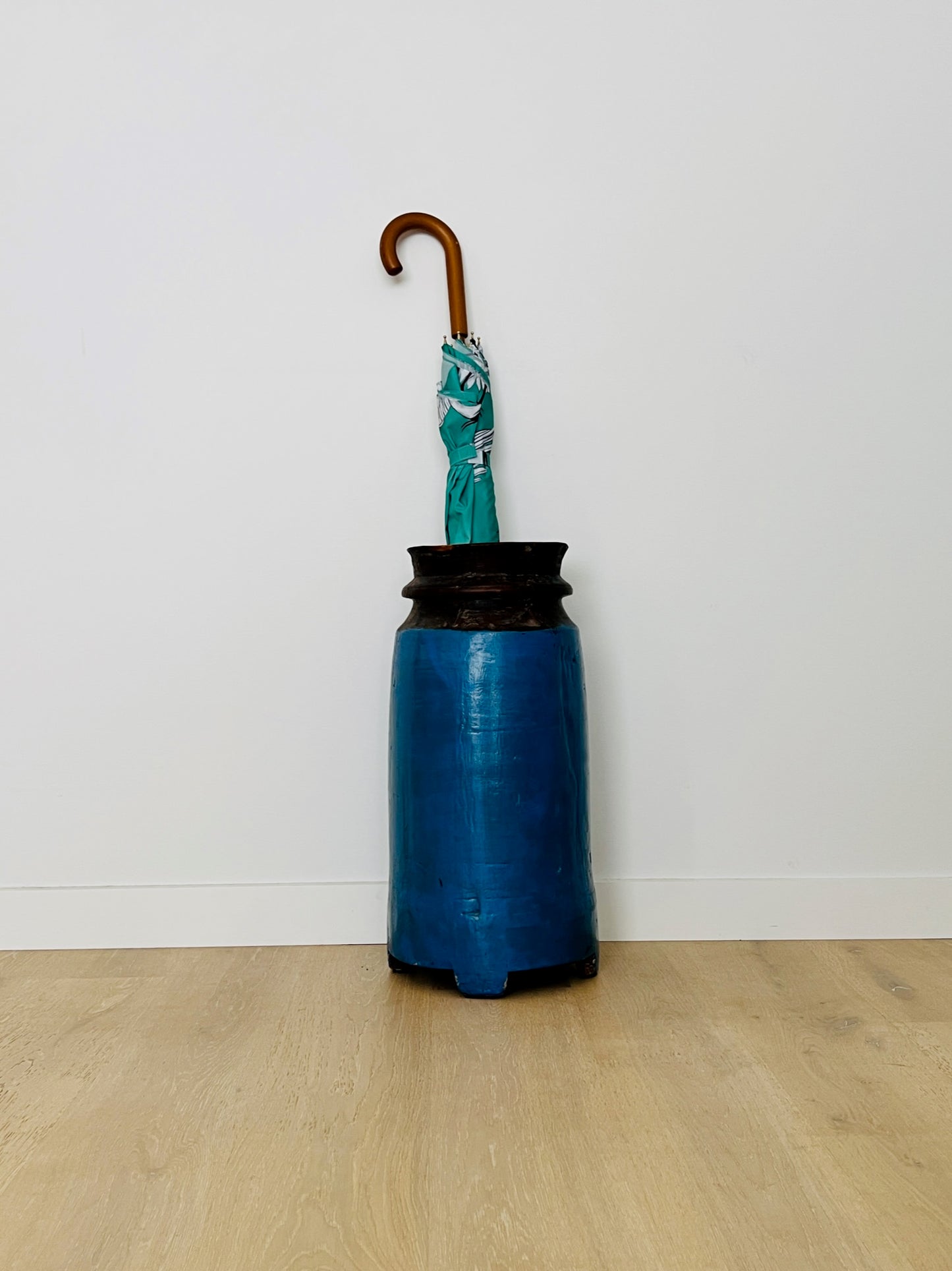 Rustic Wooden Vase/ Umbrella Holder