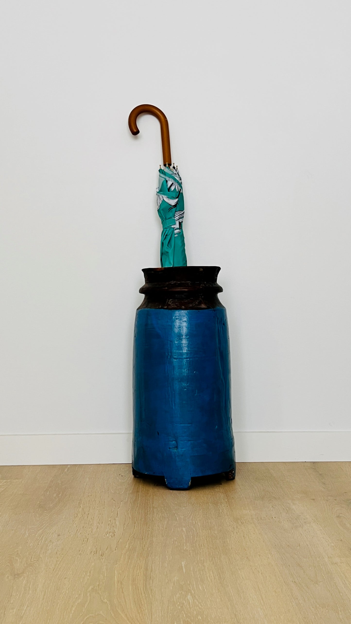 Rustic Wooden Vase/ Umbrella Holder