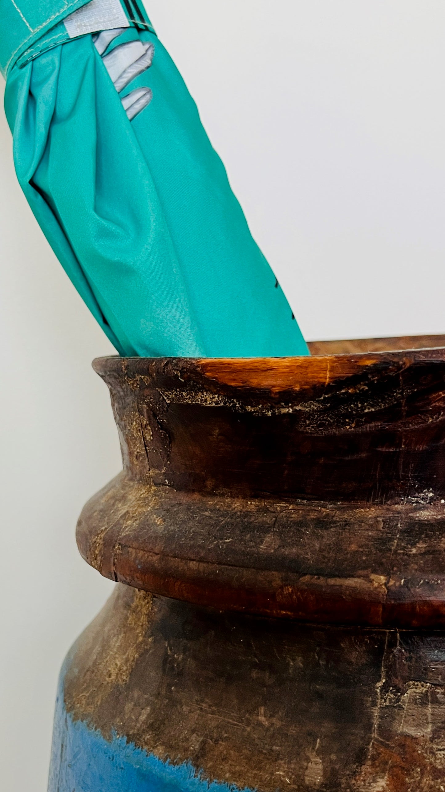 Rustic Wooden Vase/ Umbrella Holder