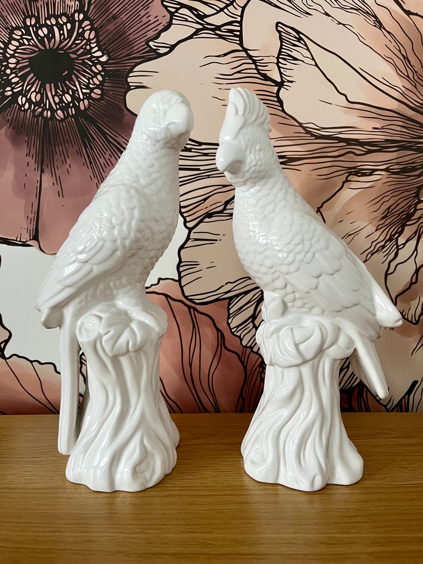 Pretty Pair of French Country Collections Parrots
