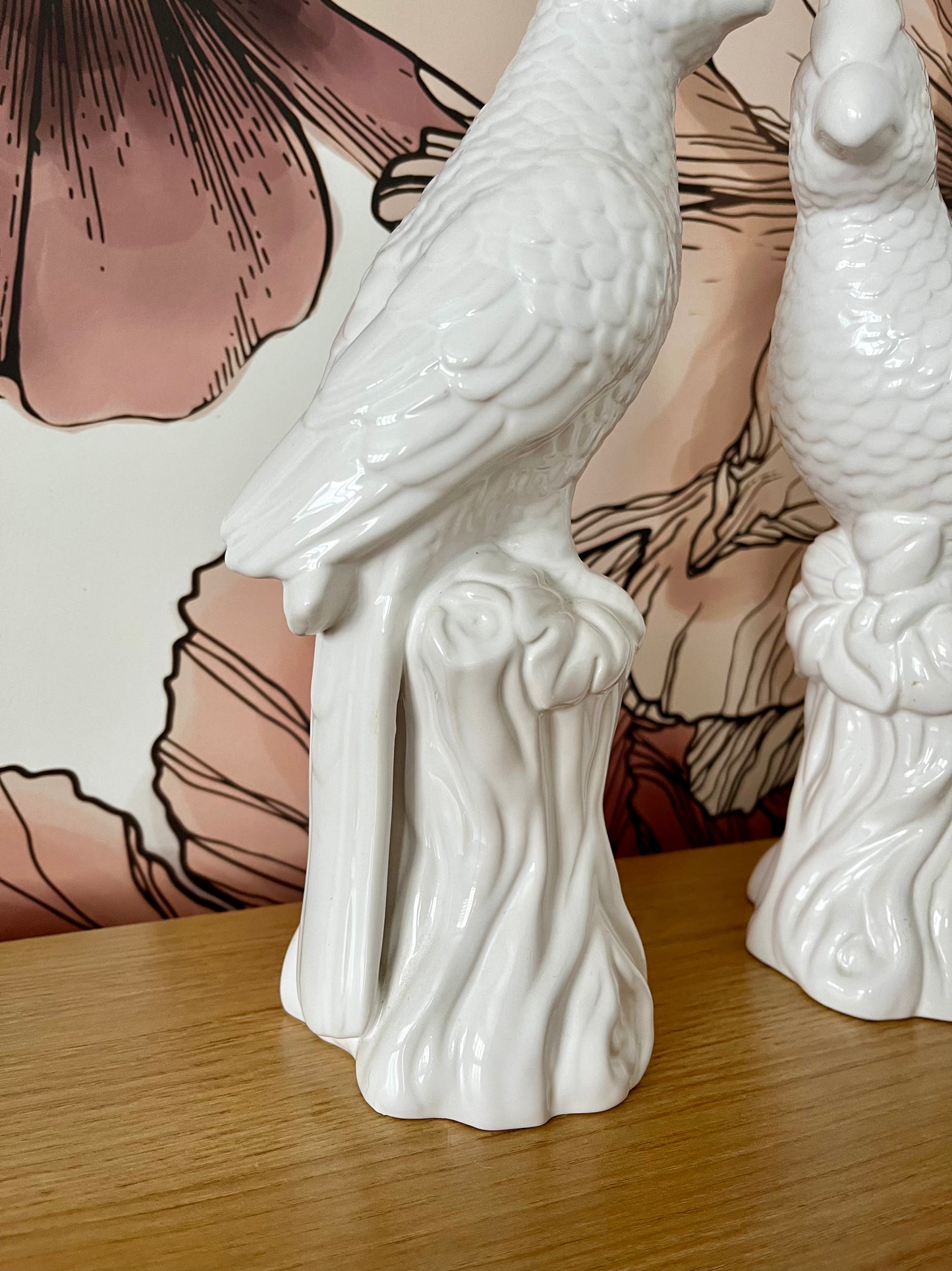 Pretty Pair of French Country Collections Parrots