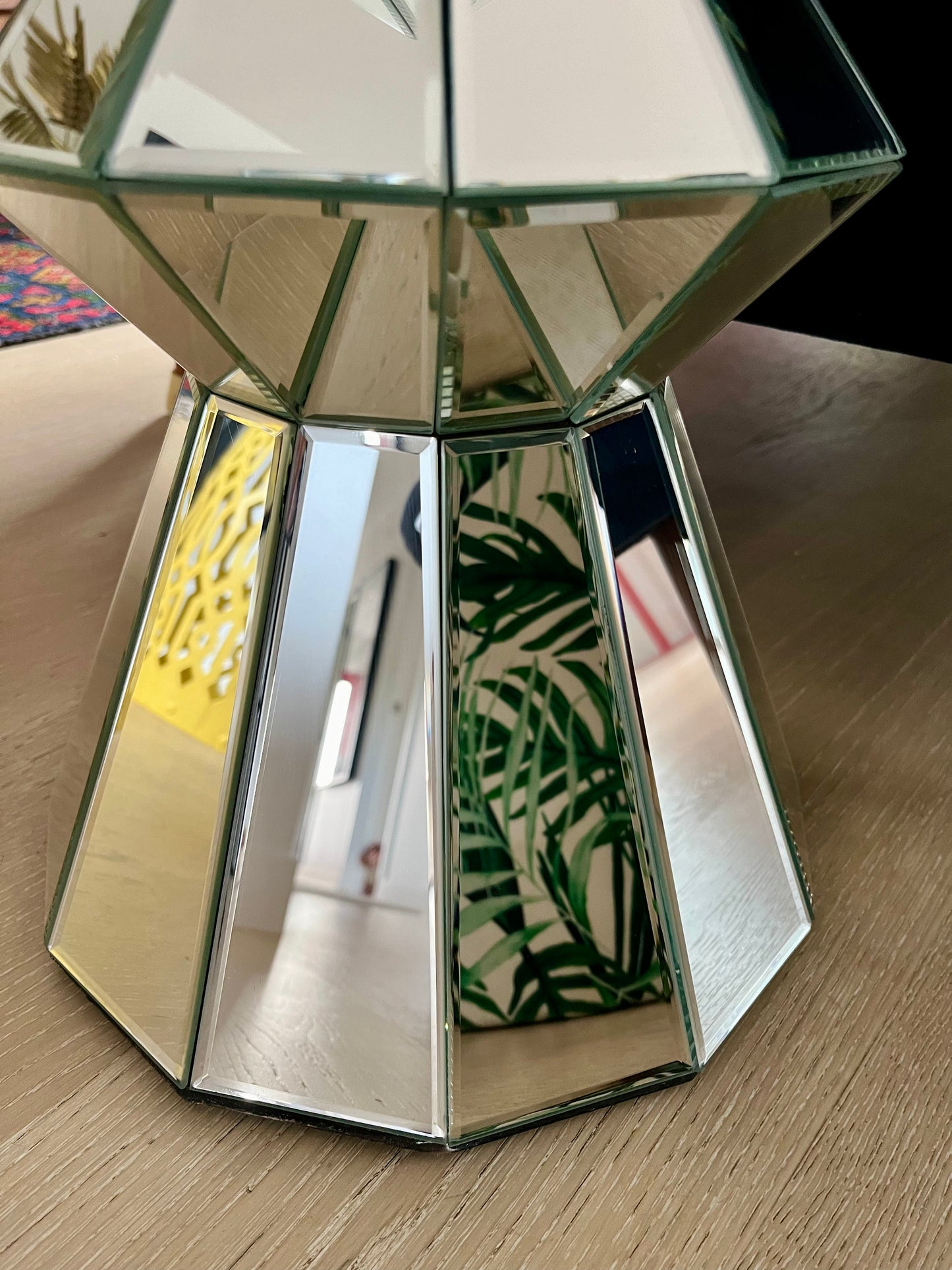 Stunning Mirrored Side Table