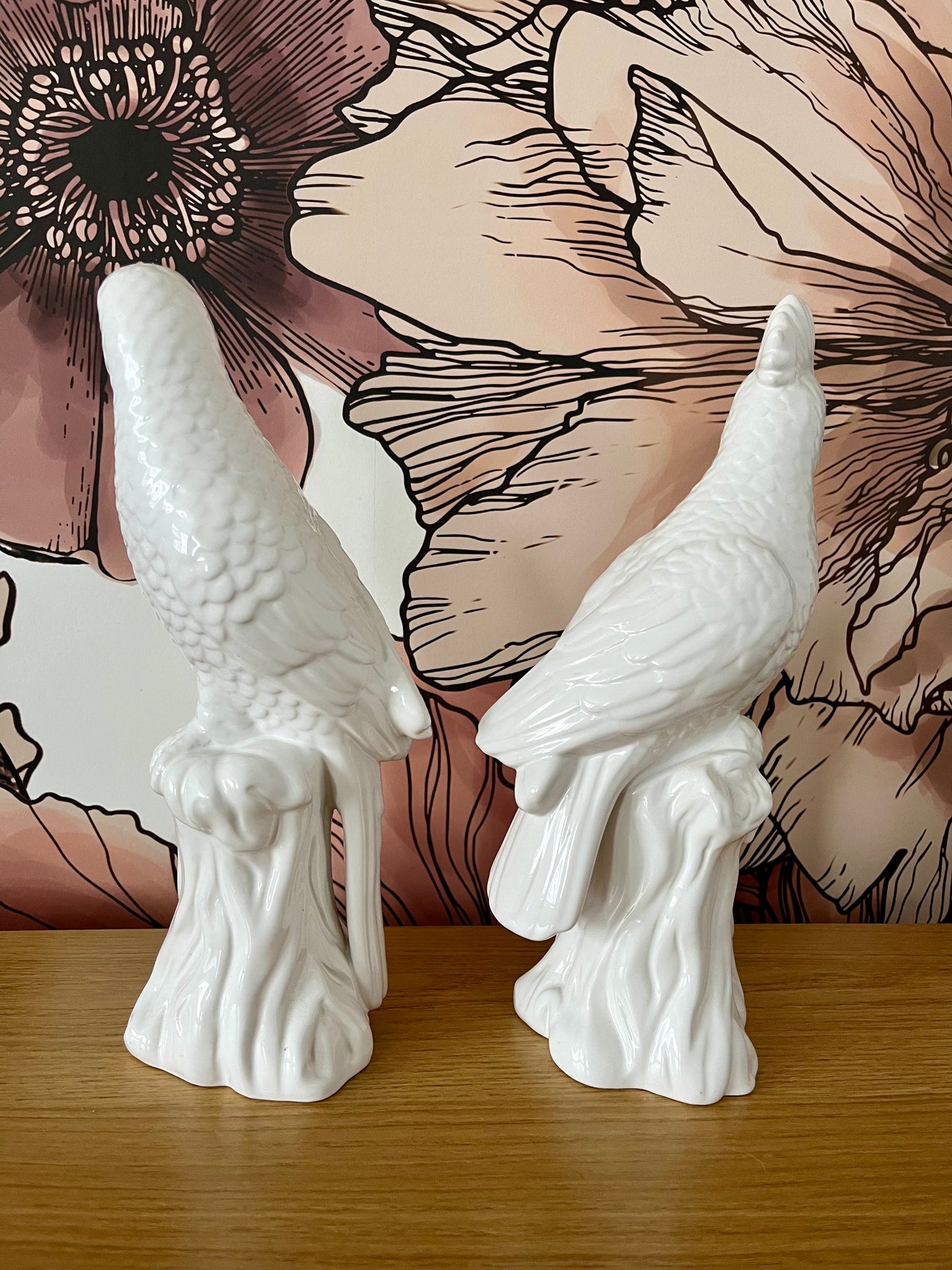 Pretty Pair of French Country Collections Parrots