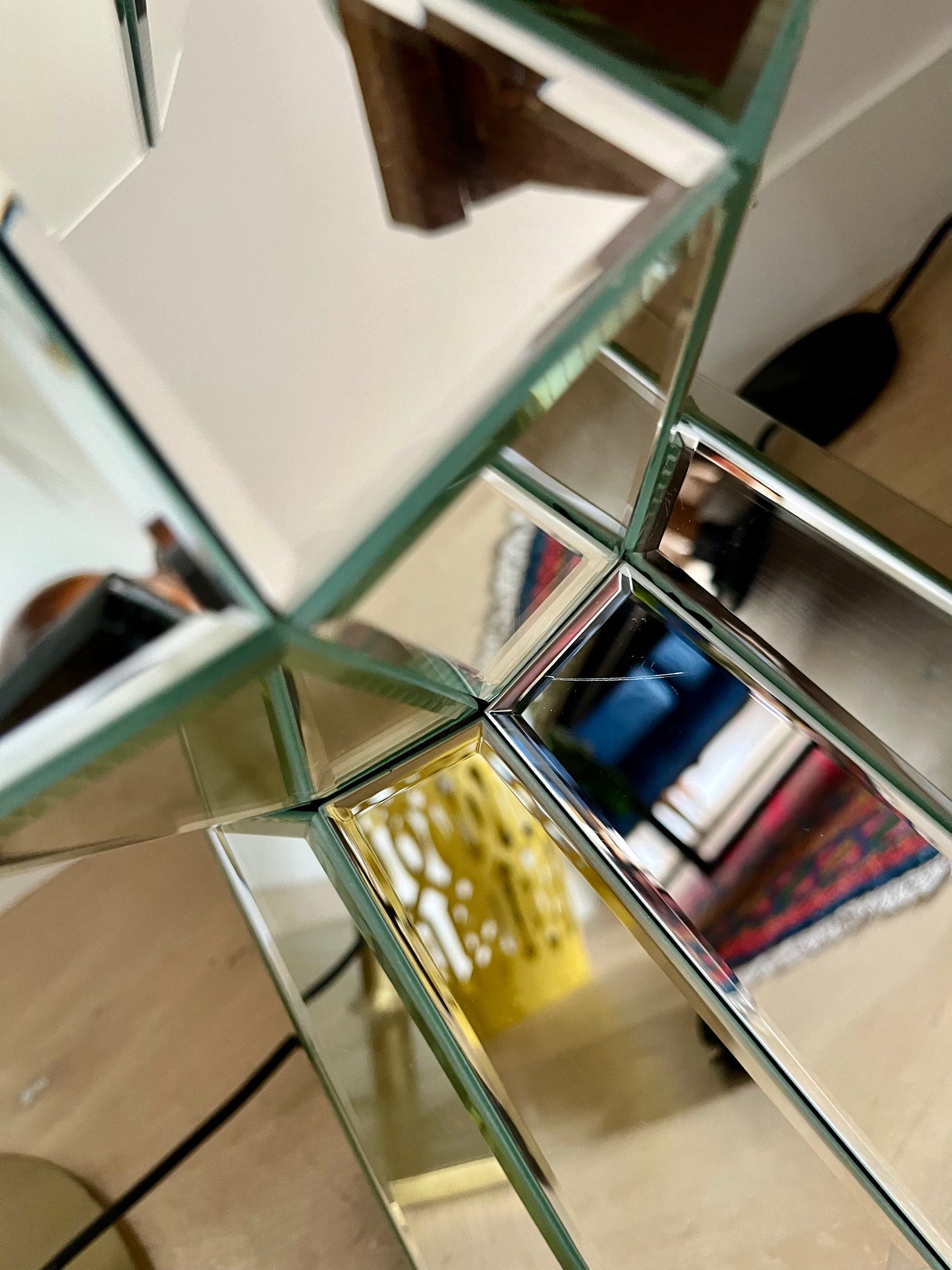 Stunning Mirrored Side Table