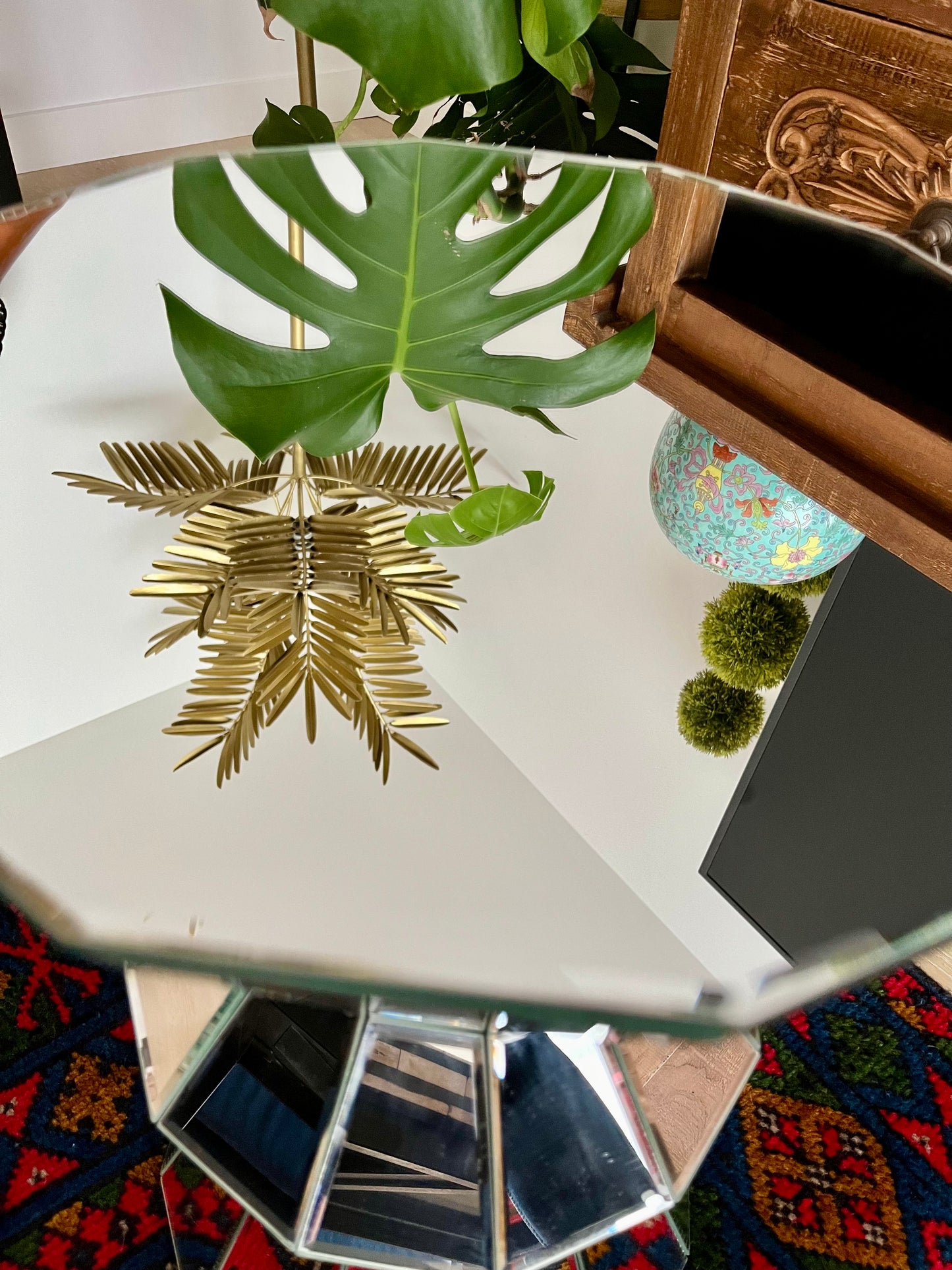 Stunning Mirrored Side Table