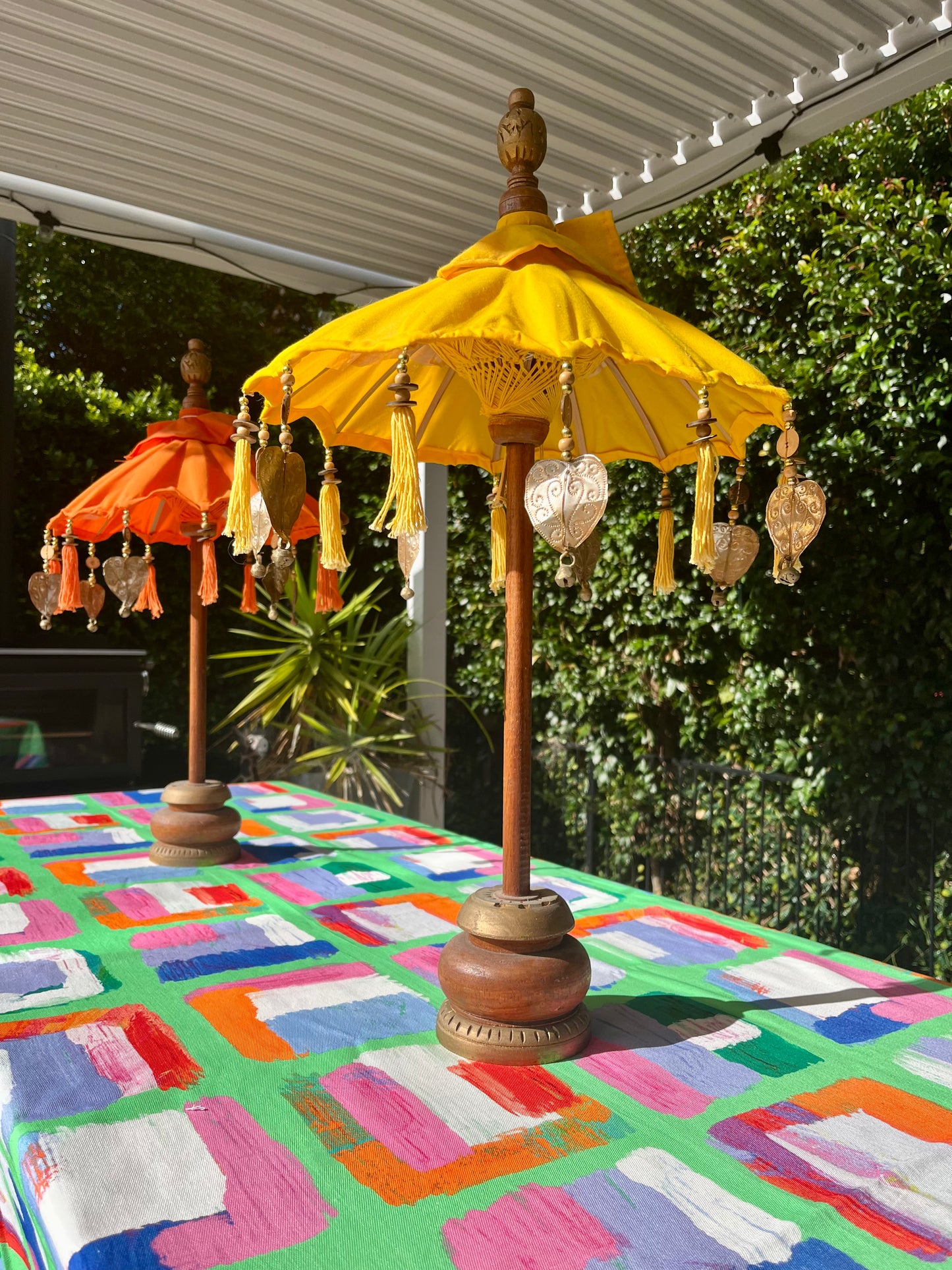 Pair of Balinese Umbrellas