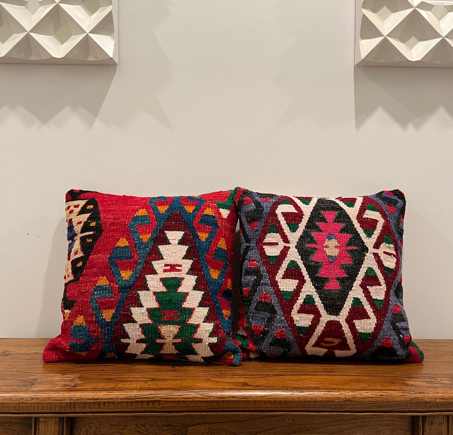 Gorgeous Pair of Kilim Cushions