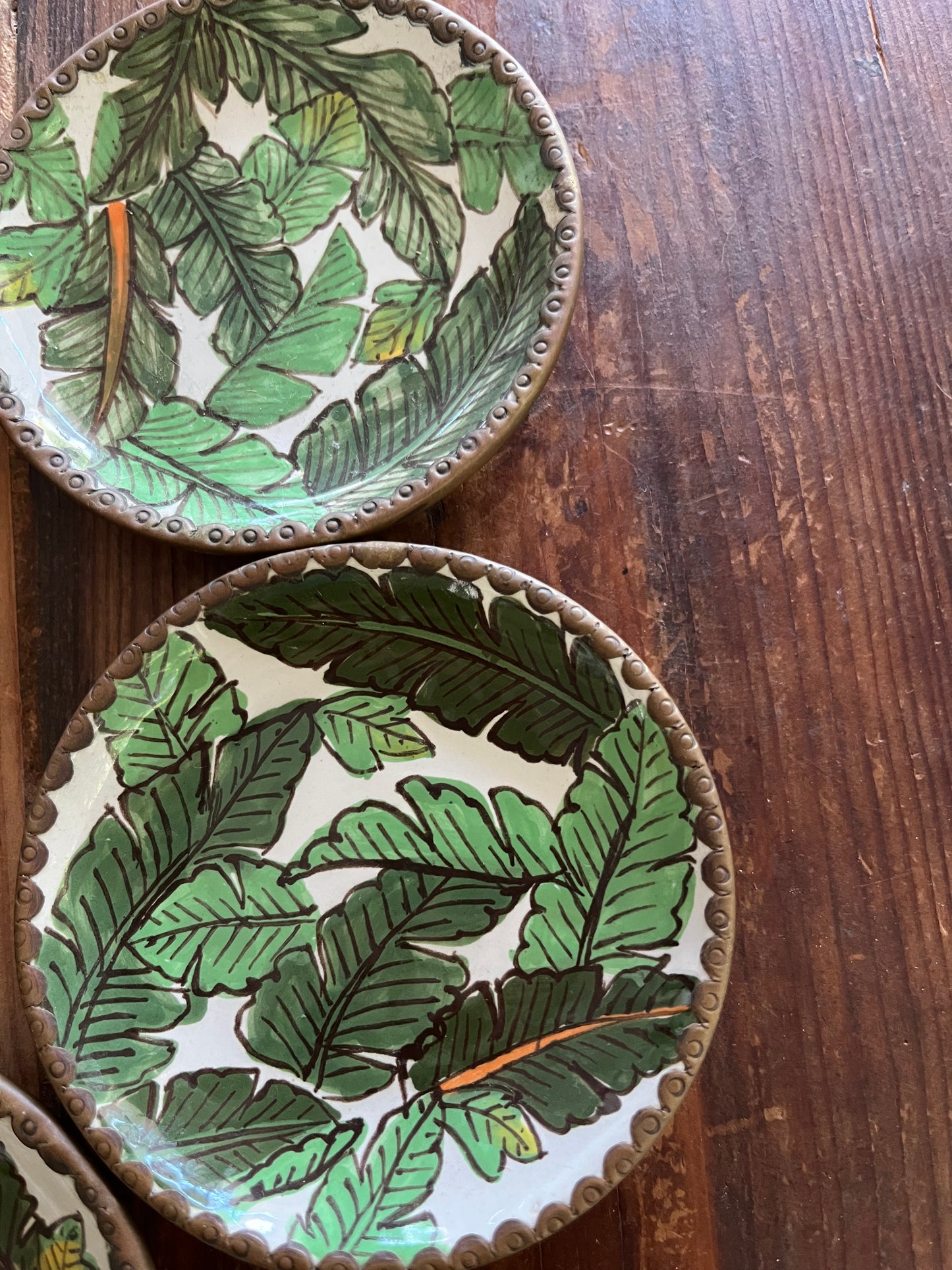Stunning Set of Five Bowerbird Tapas Plates