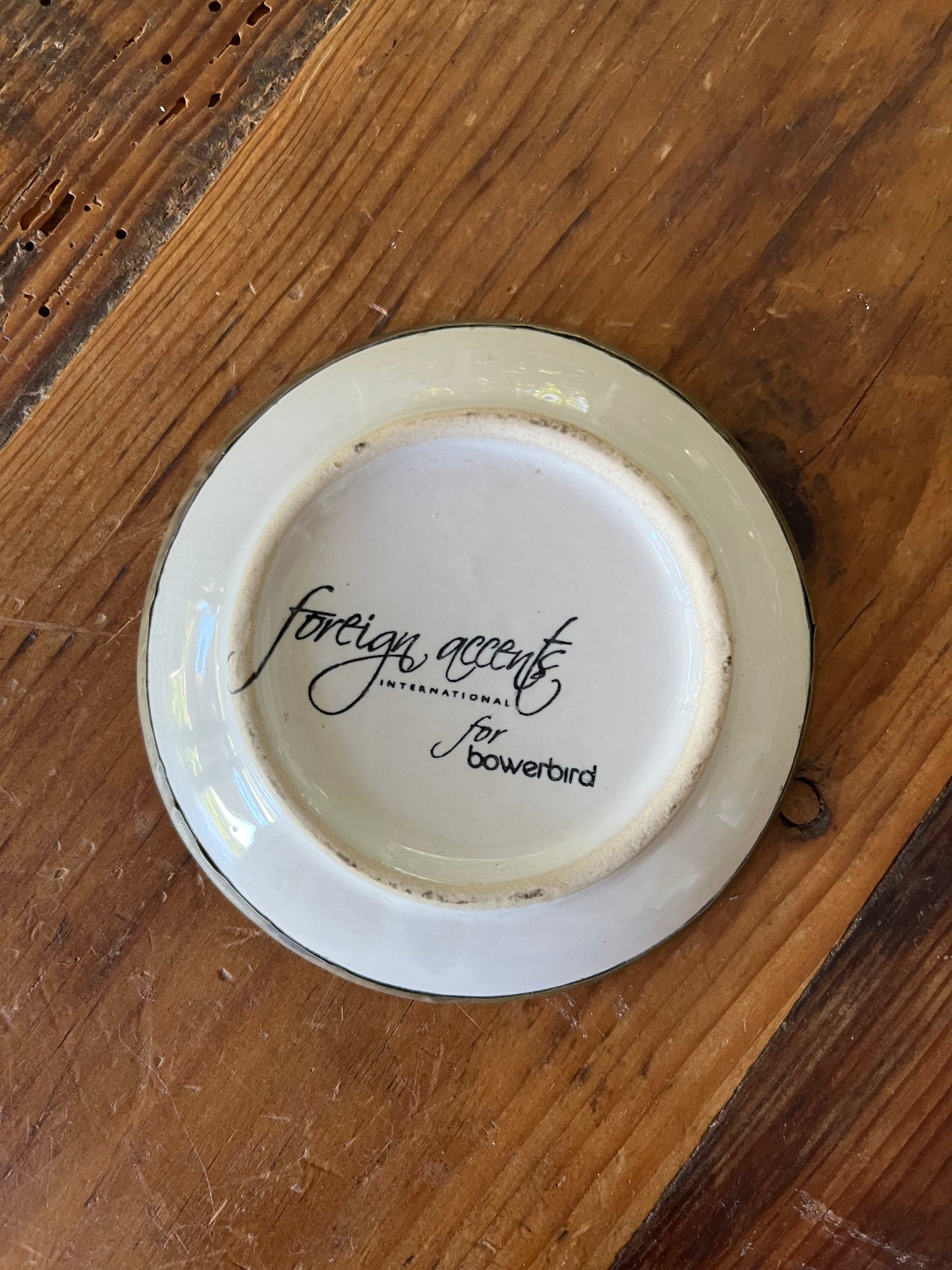 Stunning Set of Five Bowerbird Tapas Plates