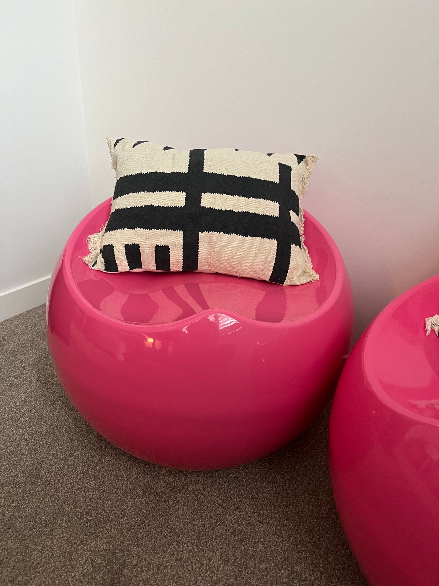 Cute Pair of Pink Ball Chairs