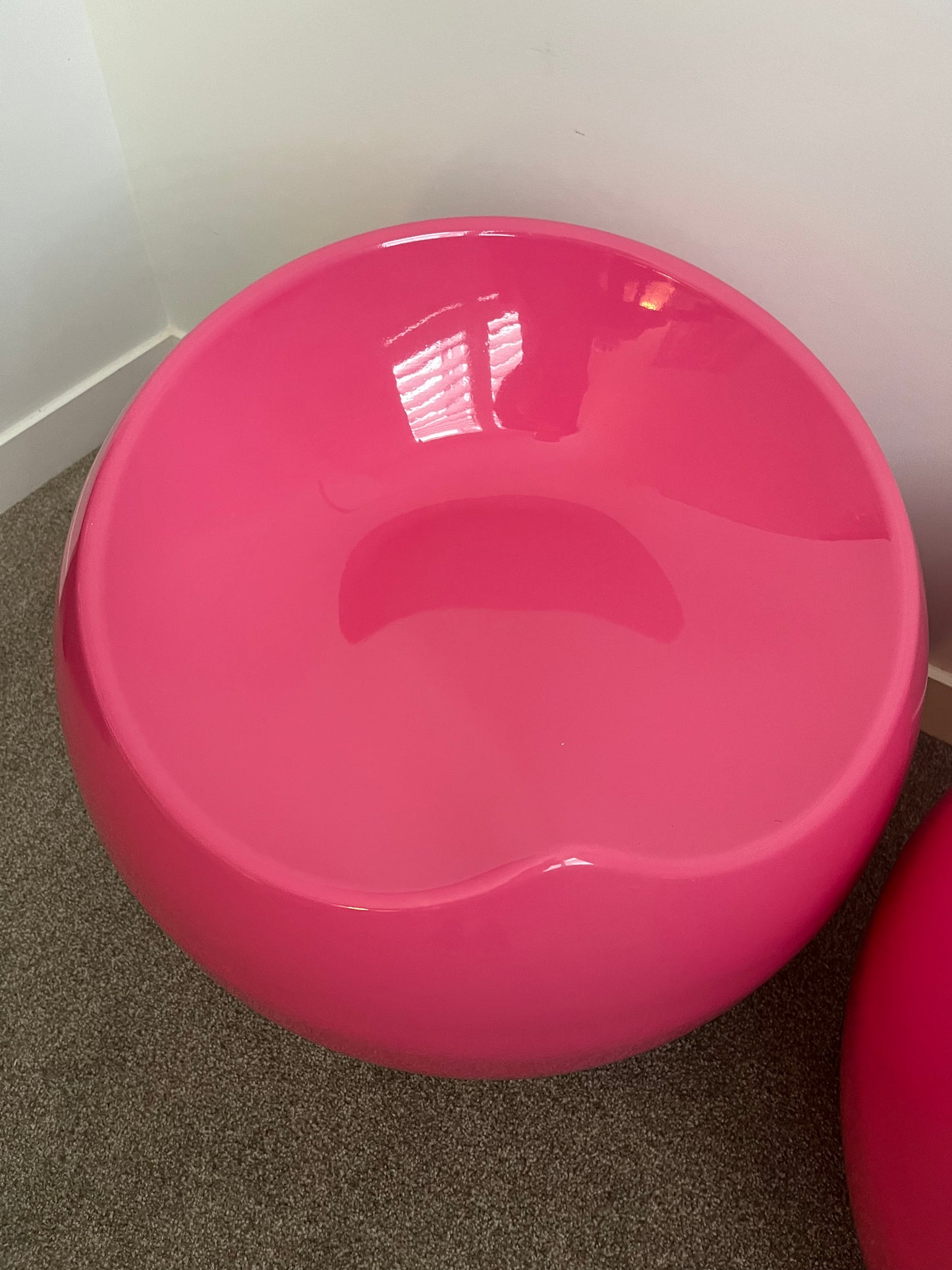 Cute Pair of Pink Ball Chairs