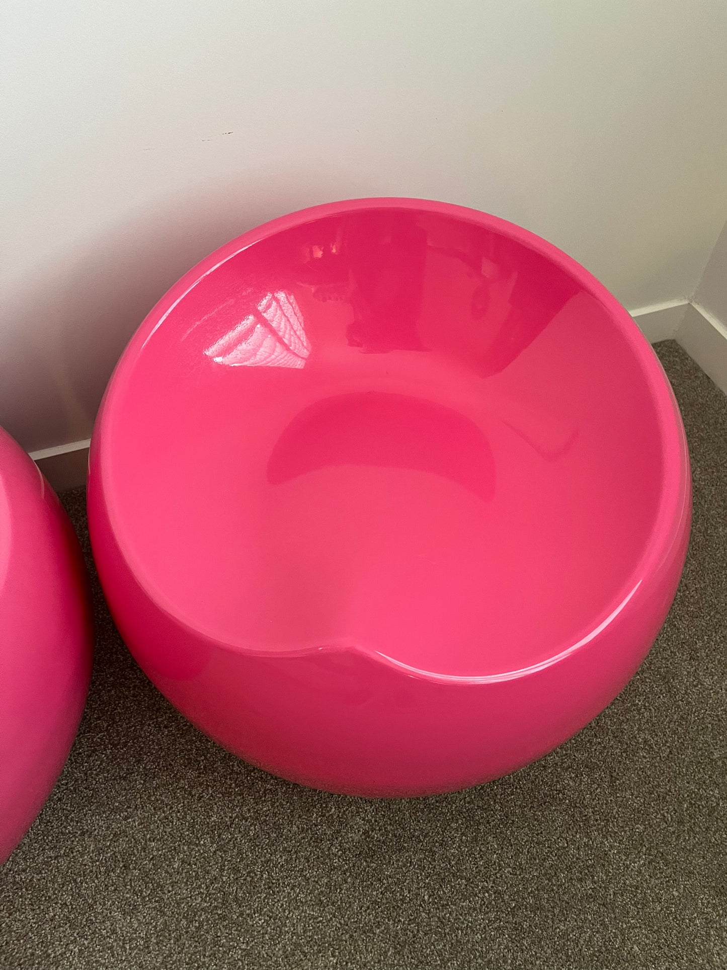 Cute Pair of Pink Ball Chairs