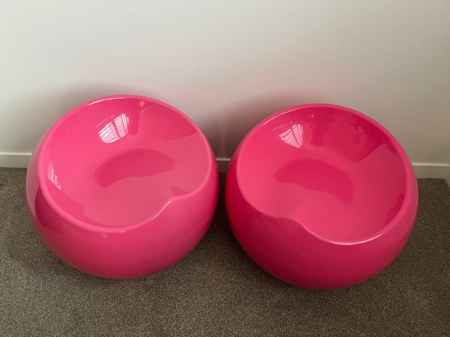Cute Pair of Pink Ball Chairs