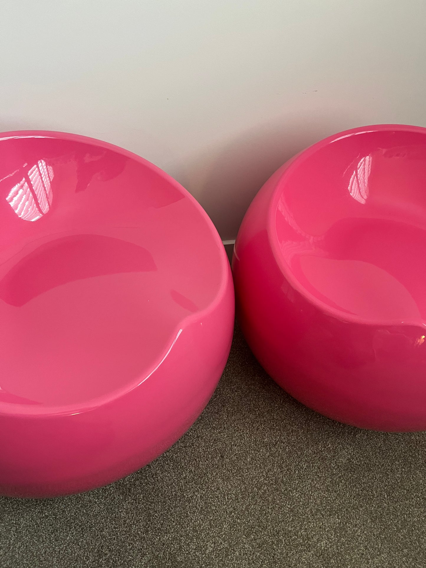 Cute Pair of Pink Ball Chairs