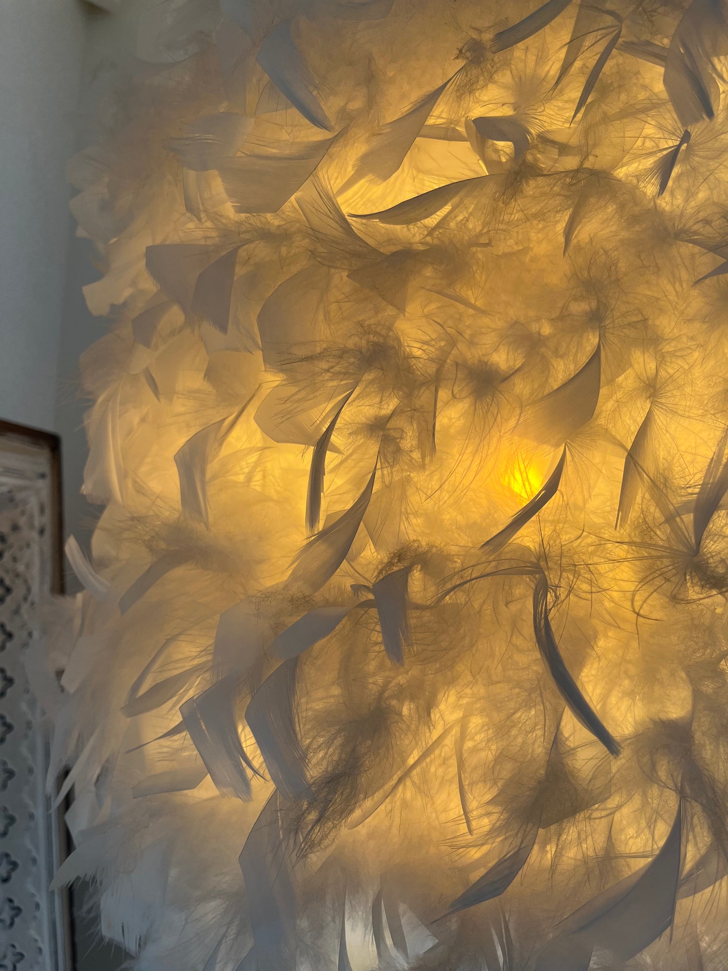 Elegant Feather Floor Lamp