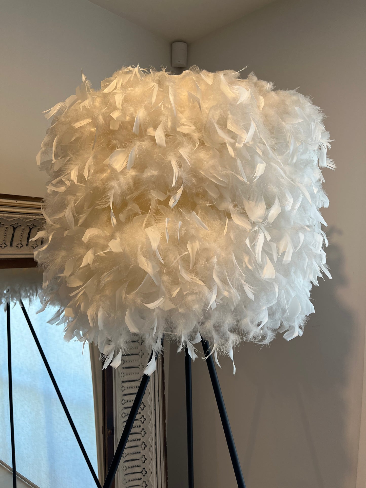 Elegant Feather Floor Lamp